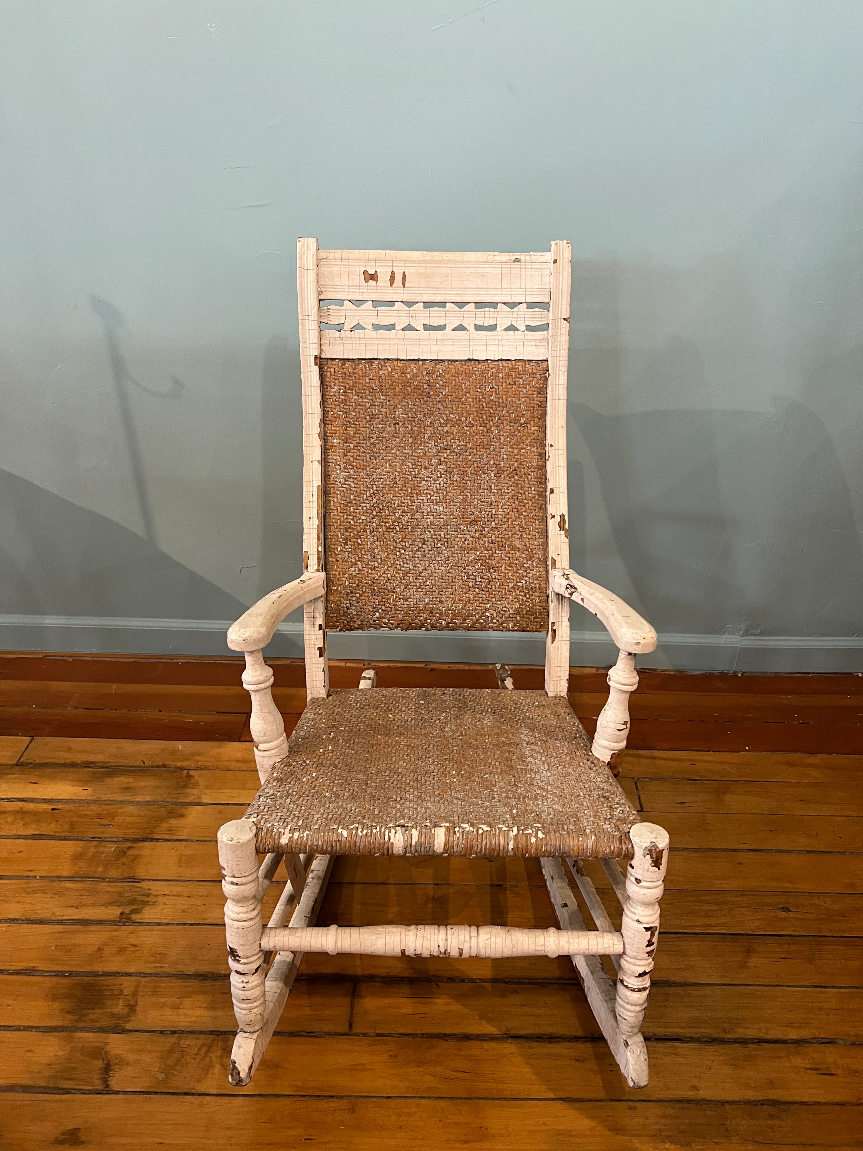 Vintage Wicker Rocker