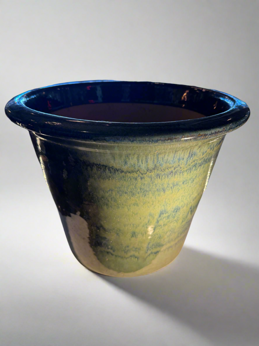 Rialto Elsa Green Glazed Planter