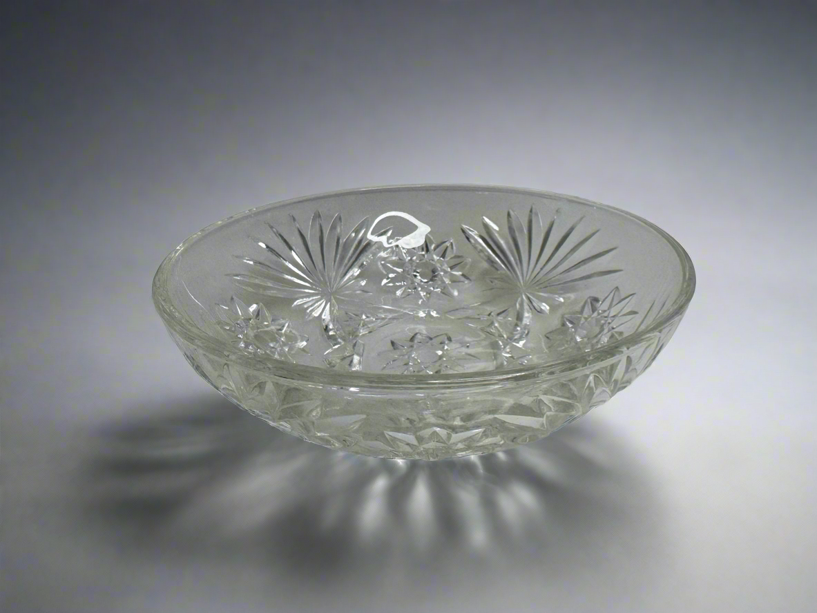 Cut Glass Style Pressed Bowl