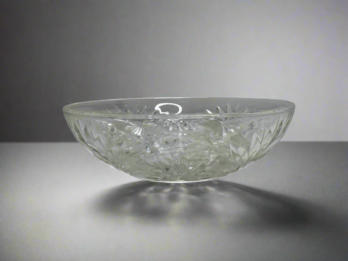 Cut Glass Style Pressed Bowl
