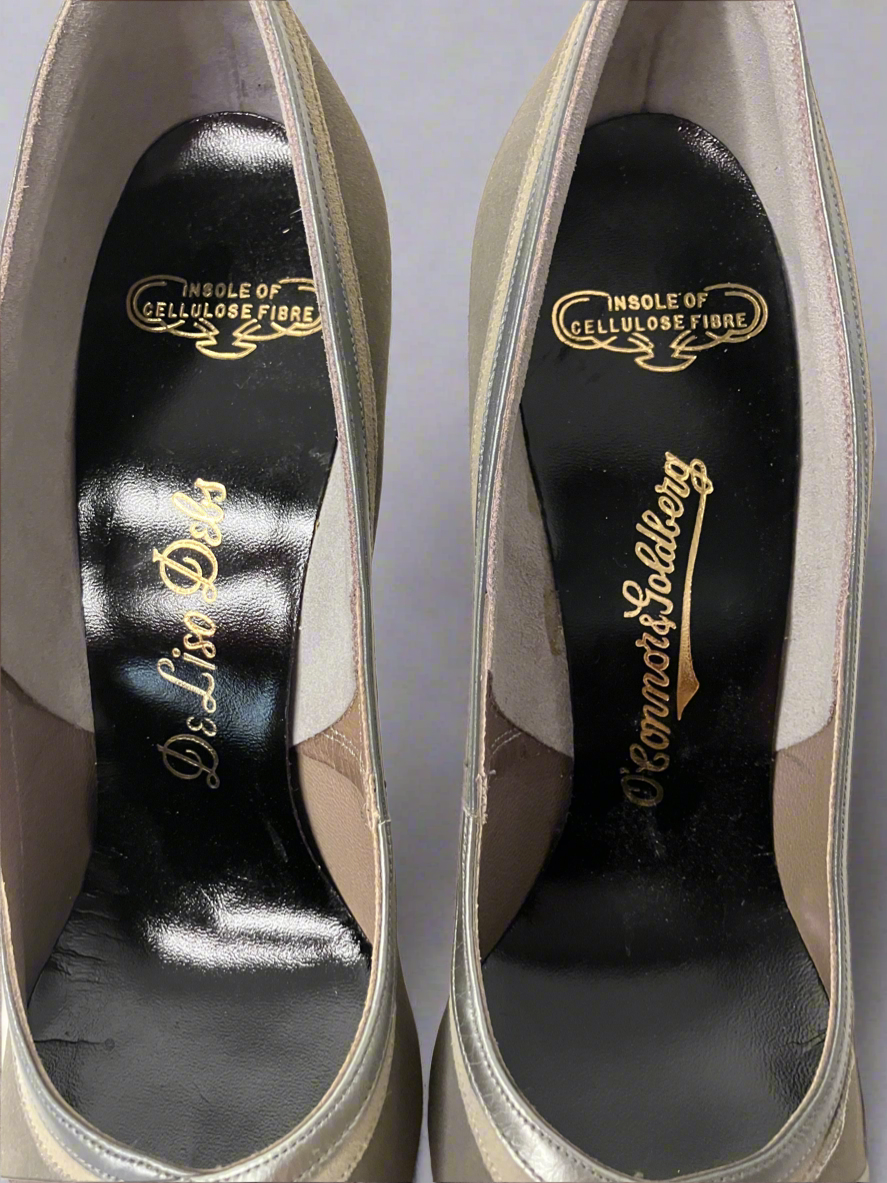 DeLiso Debs Mid Century Suede Pumps