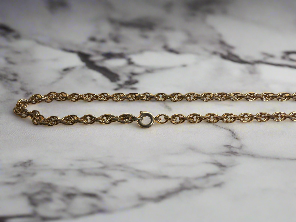 MJM Gold Toned Clock Brooch/Necklace