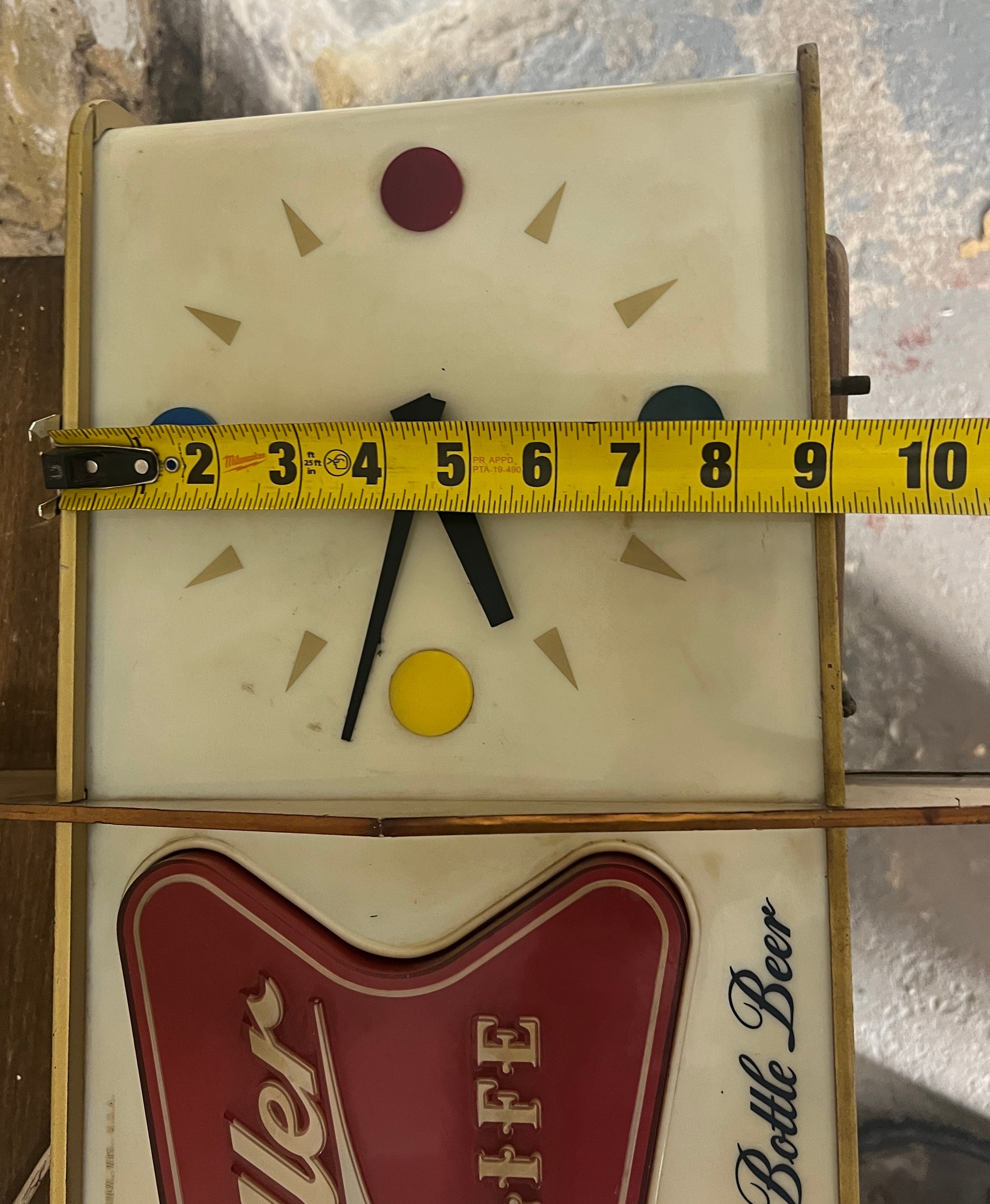 1957 Miller High Life Lighted Bar Clock