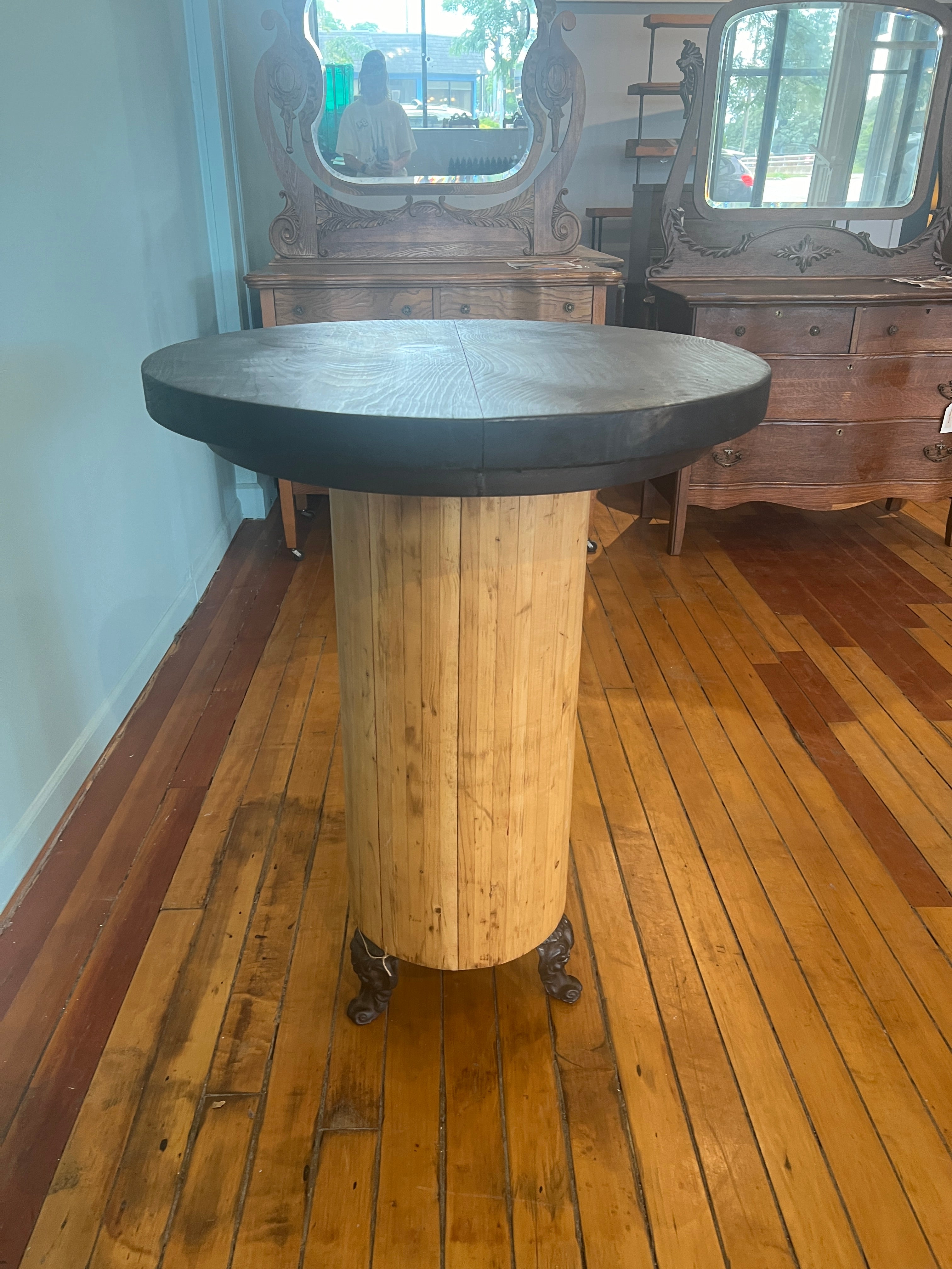 Rustic High-Top Bar Table