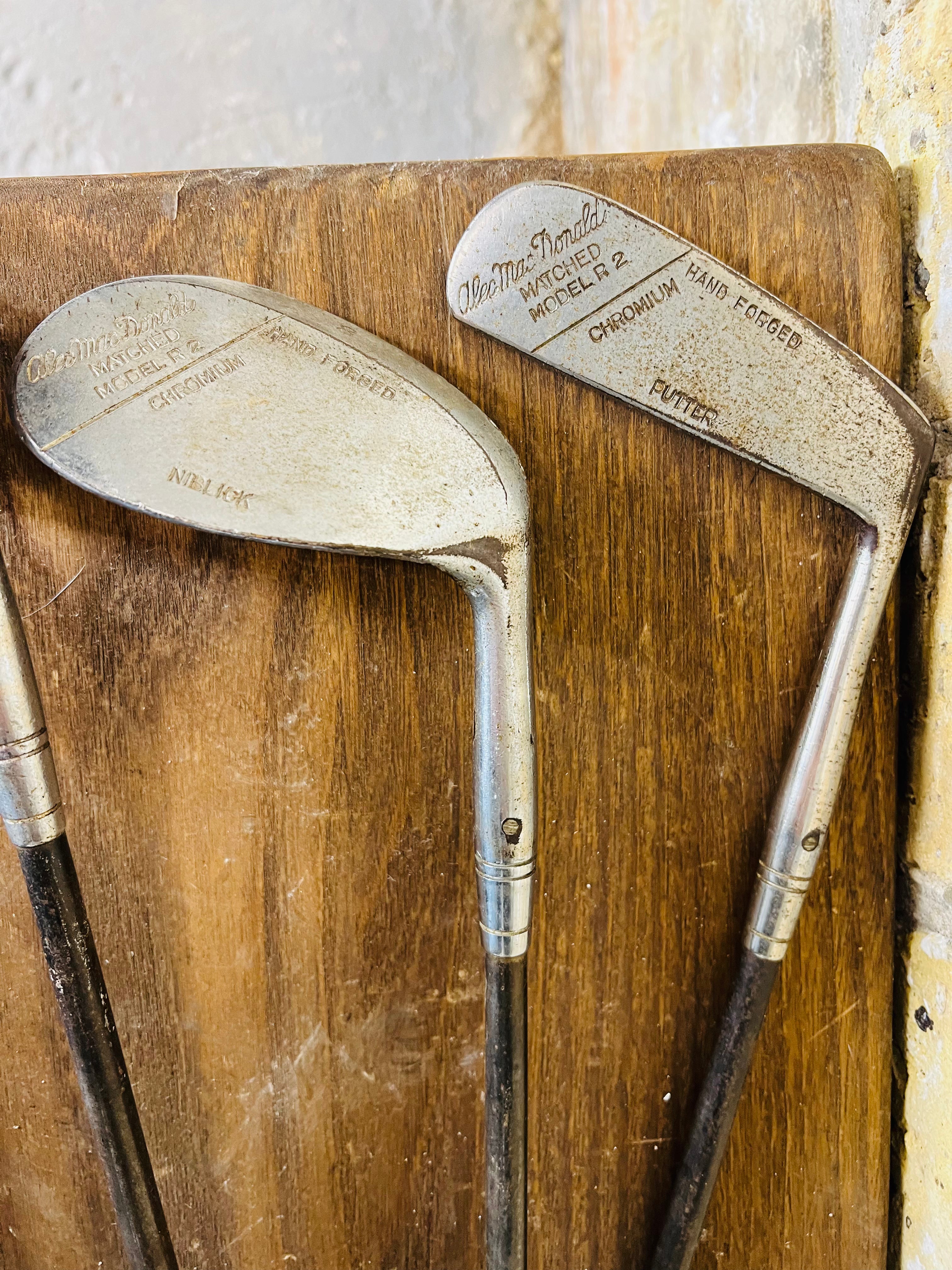 Vintage Leather Golf Bag