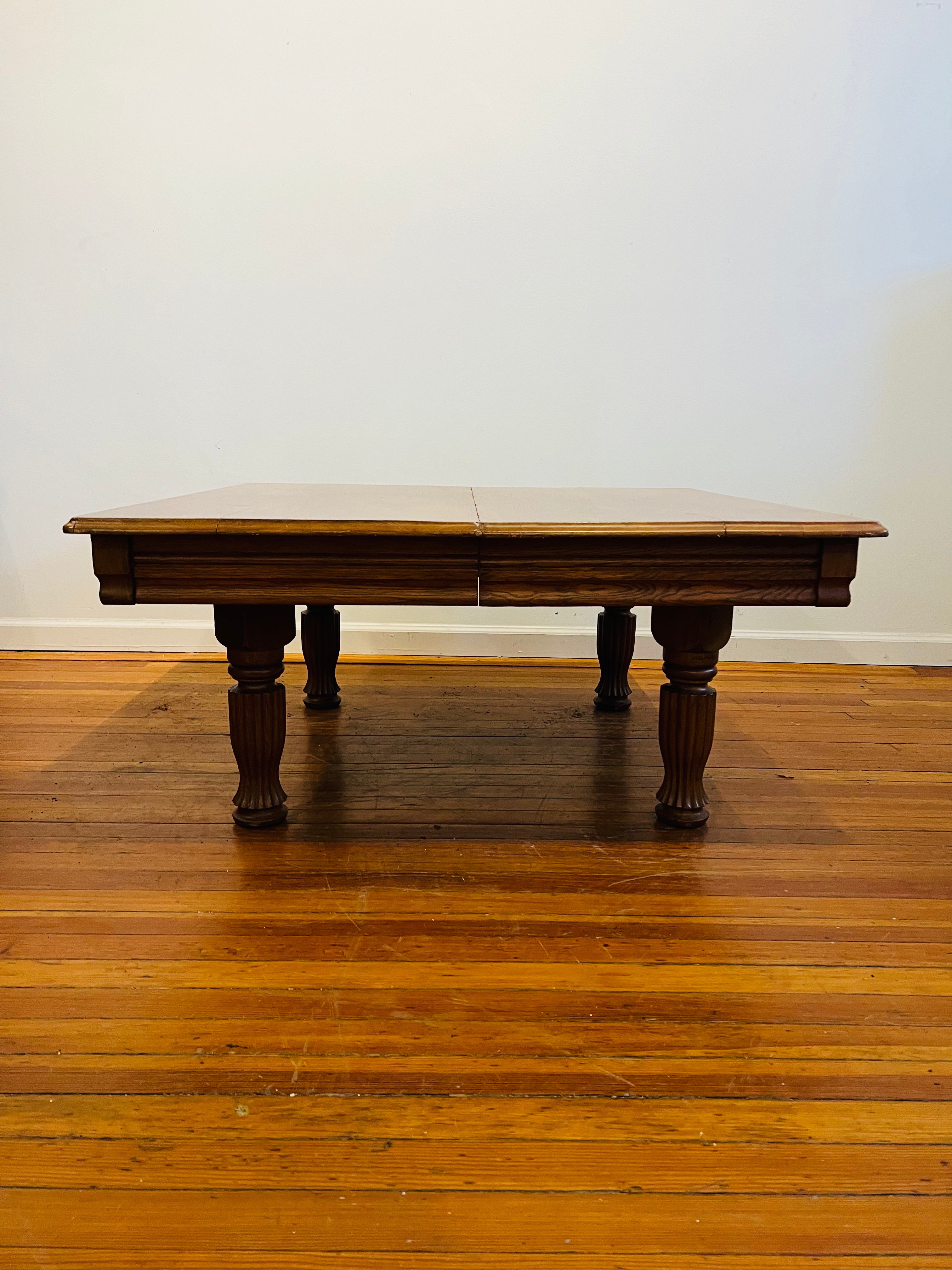 Vintage Oak Square Coffee Table