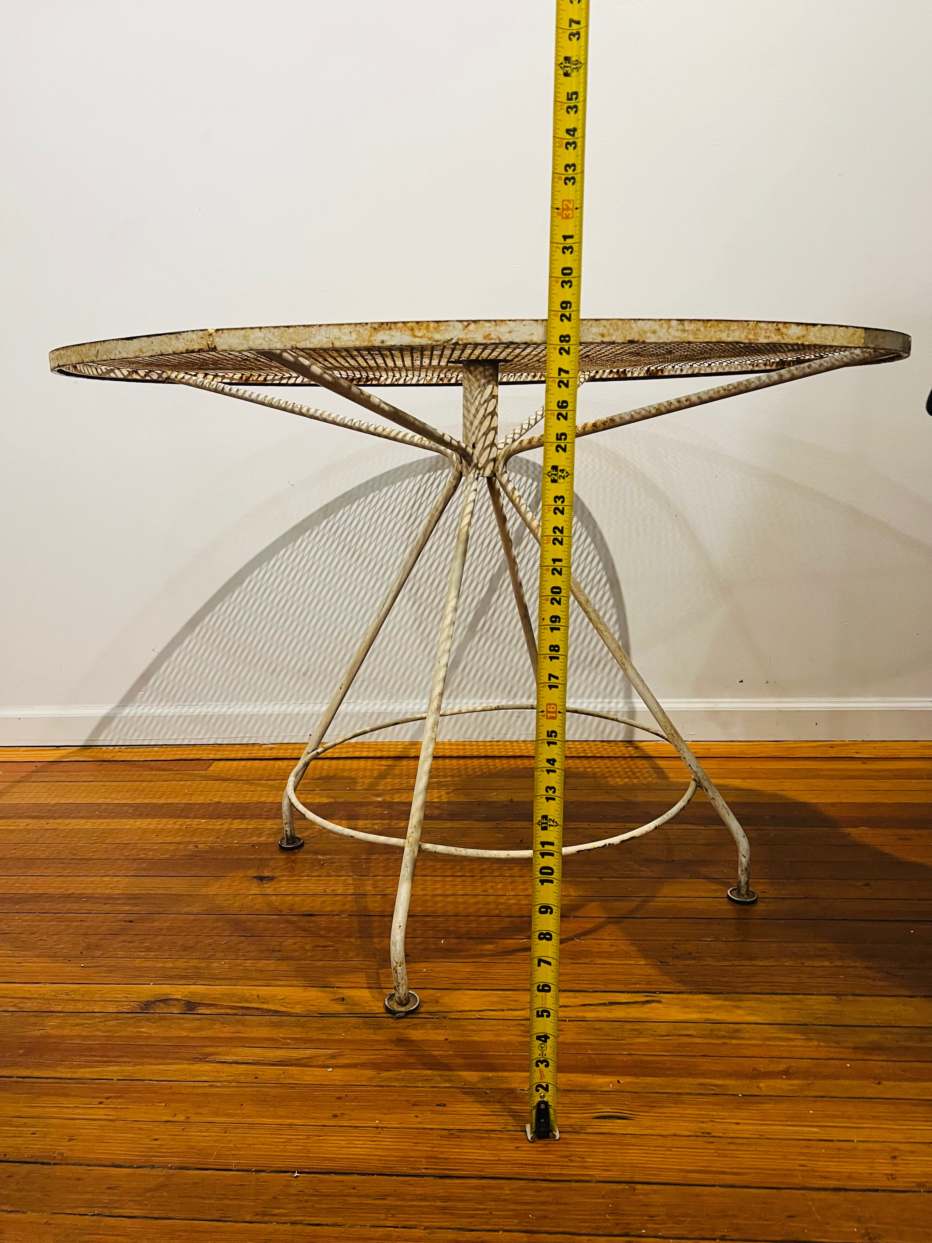 Mid Century Vintage Wrought Iron Table