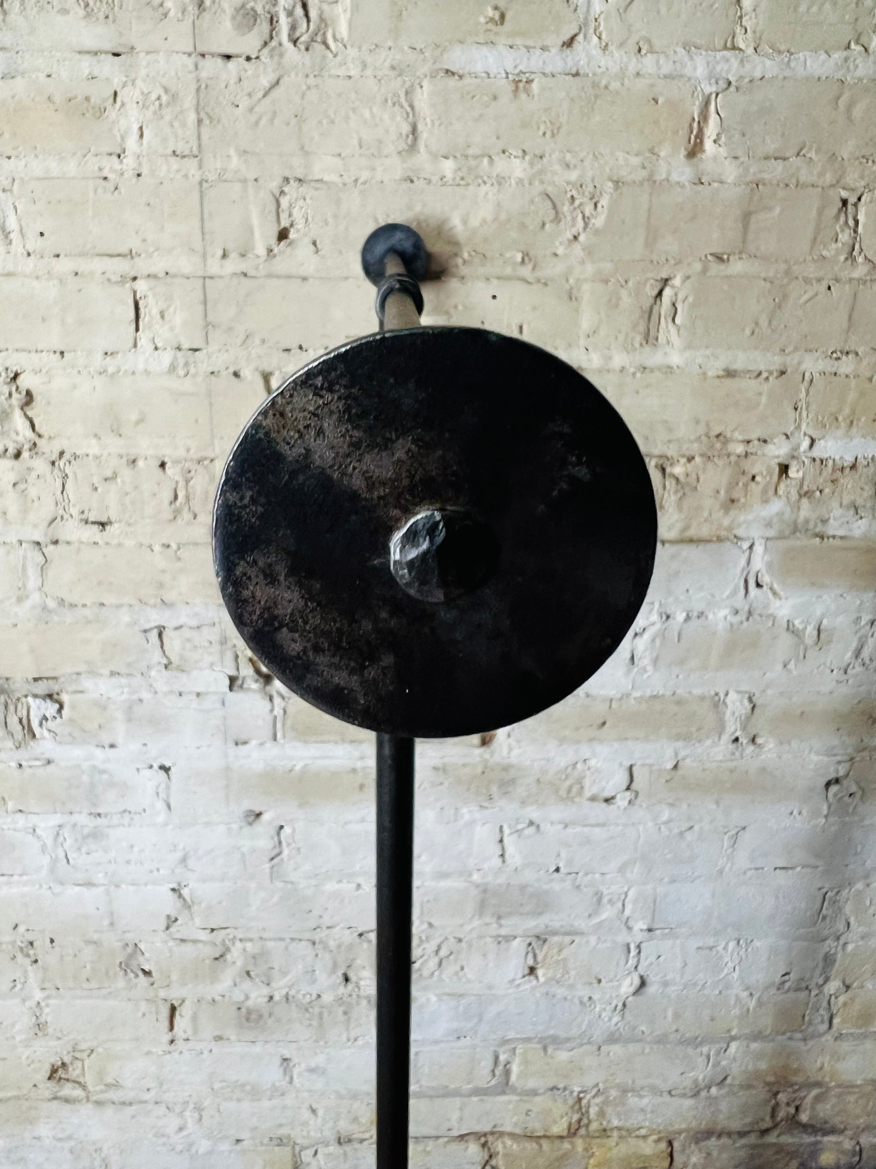 Adjustable Black Metal Long Armed T-Bar