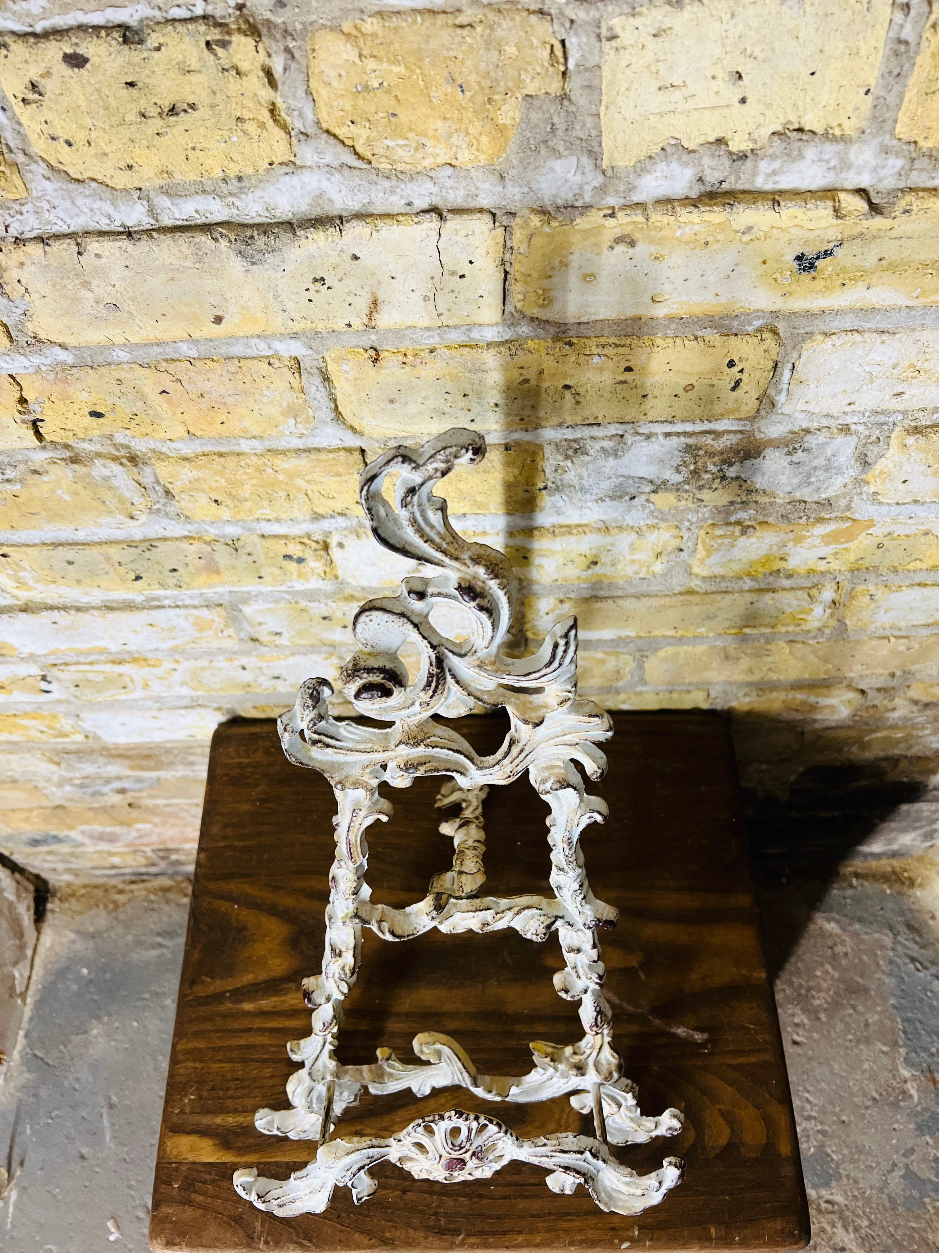 Vintage Cast Iron Picture Frame Holder