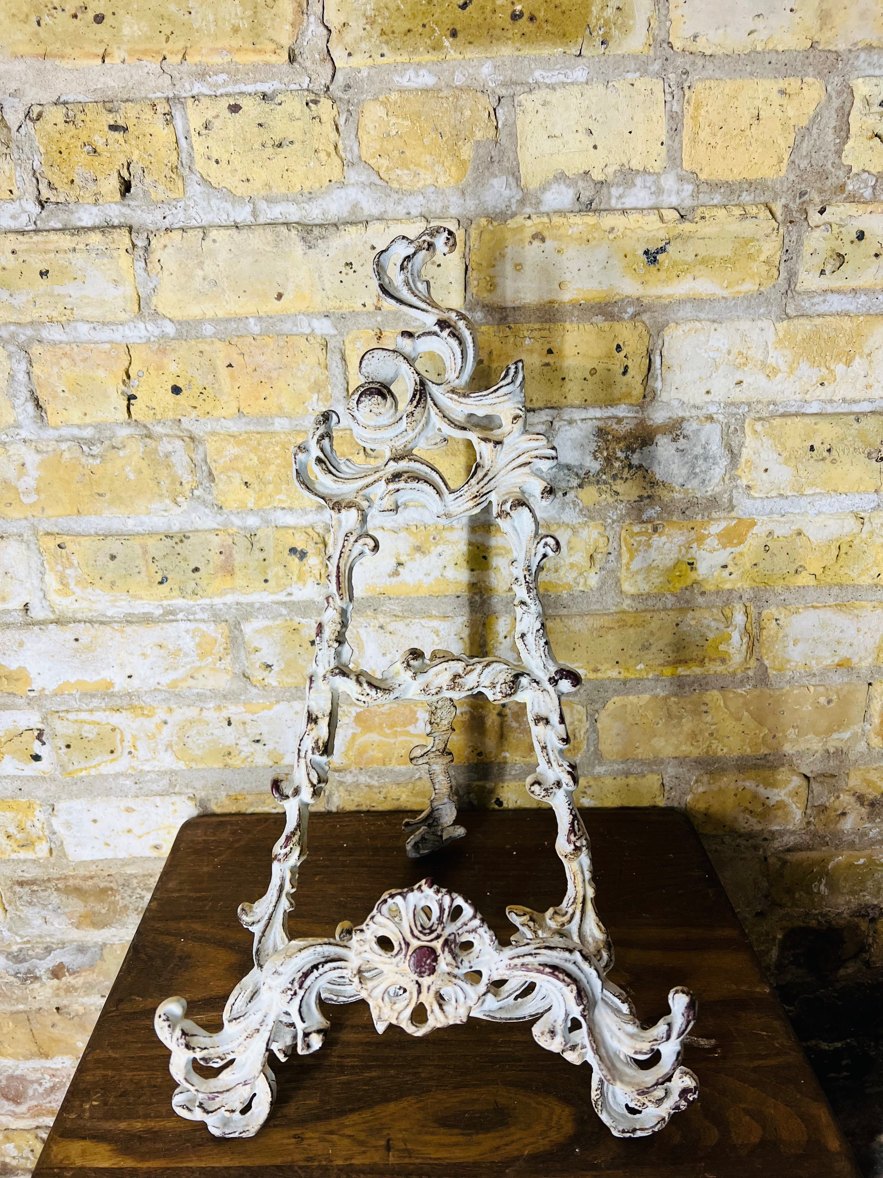 Vintage Cast Iron Picture Frame Holder