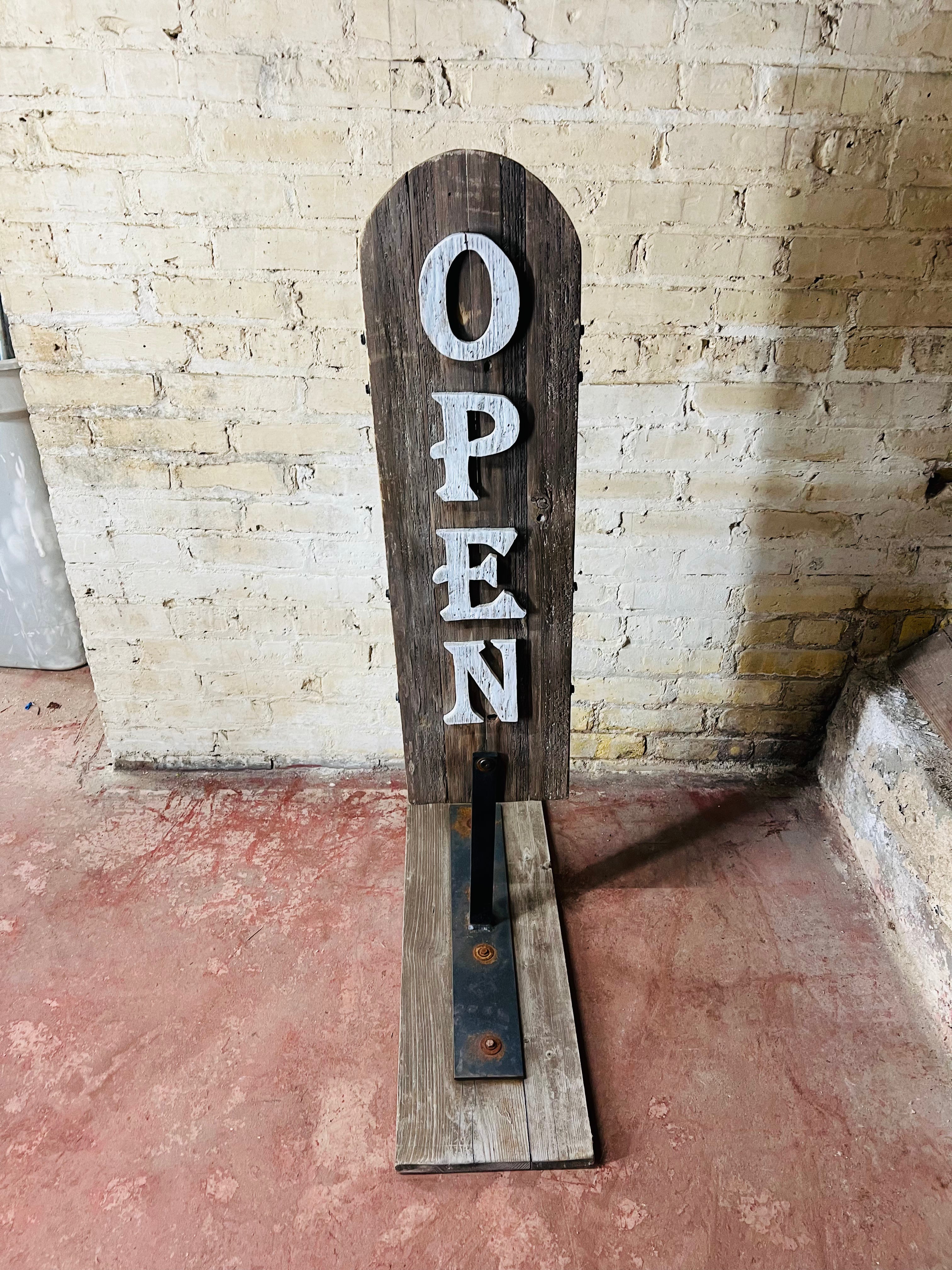 Vintage "Open" Sign