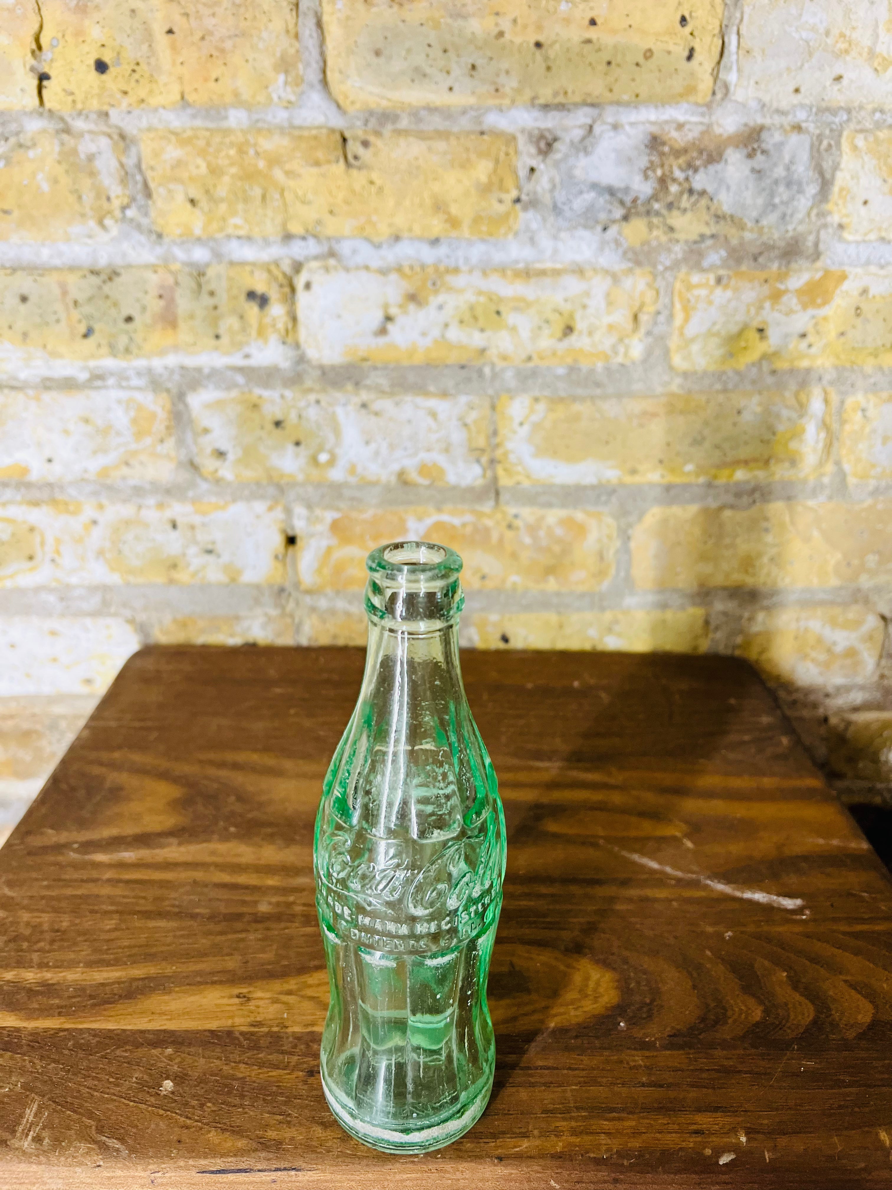Vintage Coca Cola Green Glass Bottle