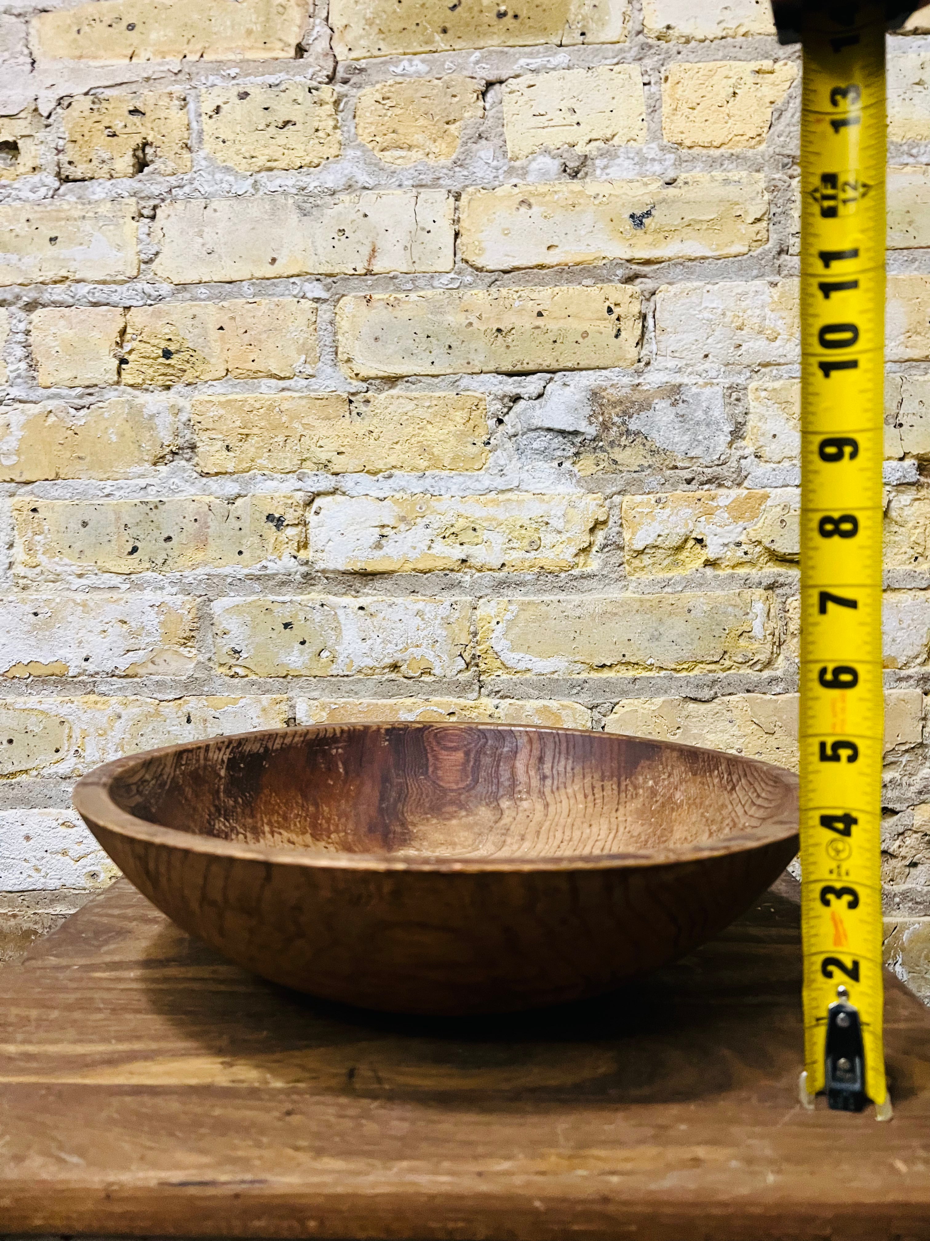 Vintage Solid Wood Bowl