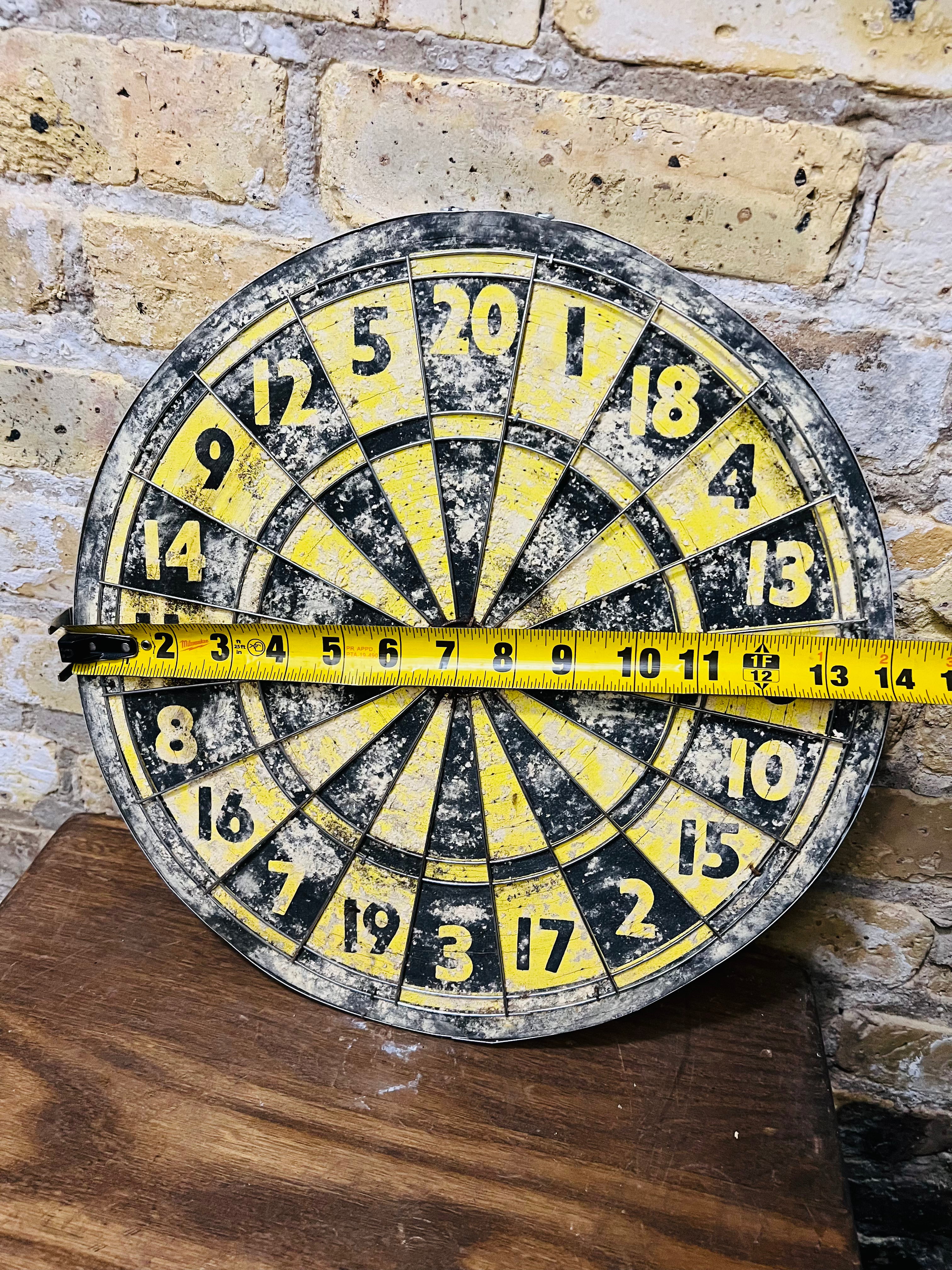 Double sided vintage target and dartboard.