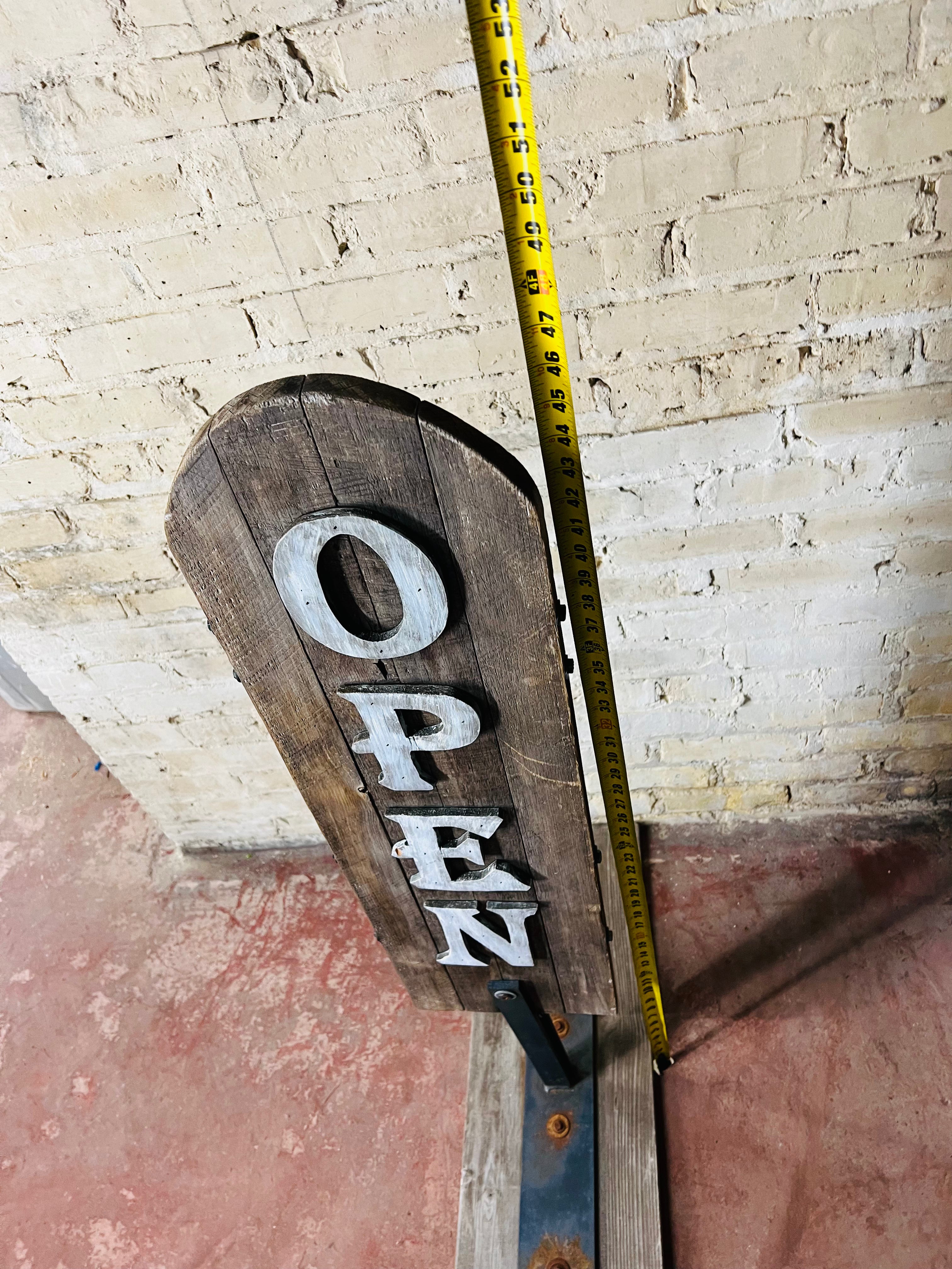 Vintage "Open" Sign