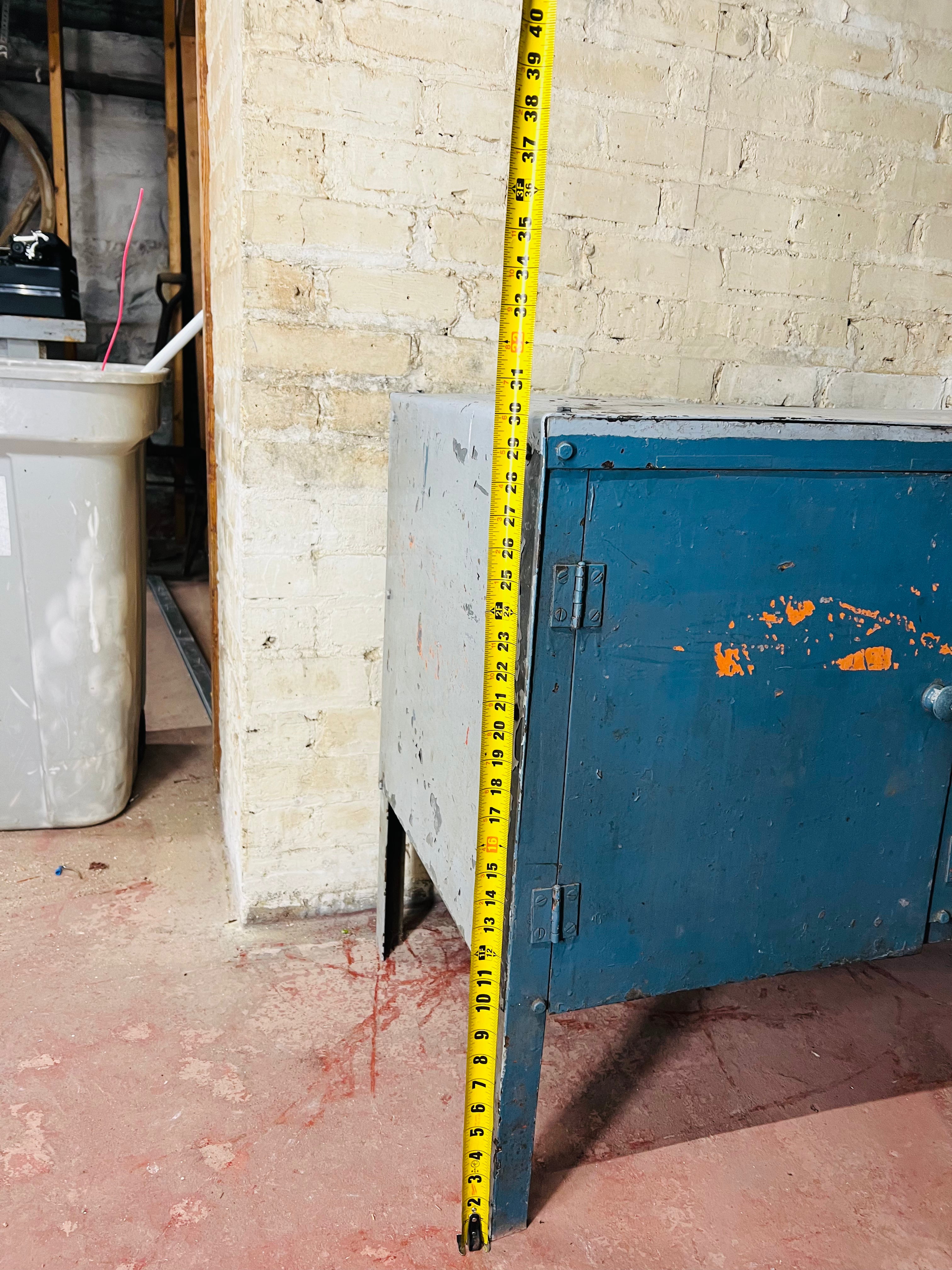 Vintage Metal Tool Storage Cabinet