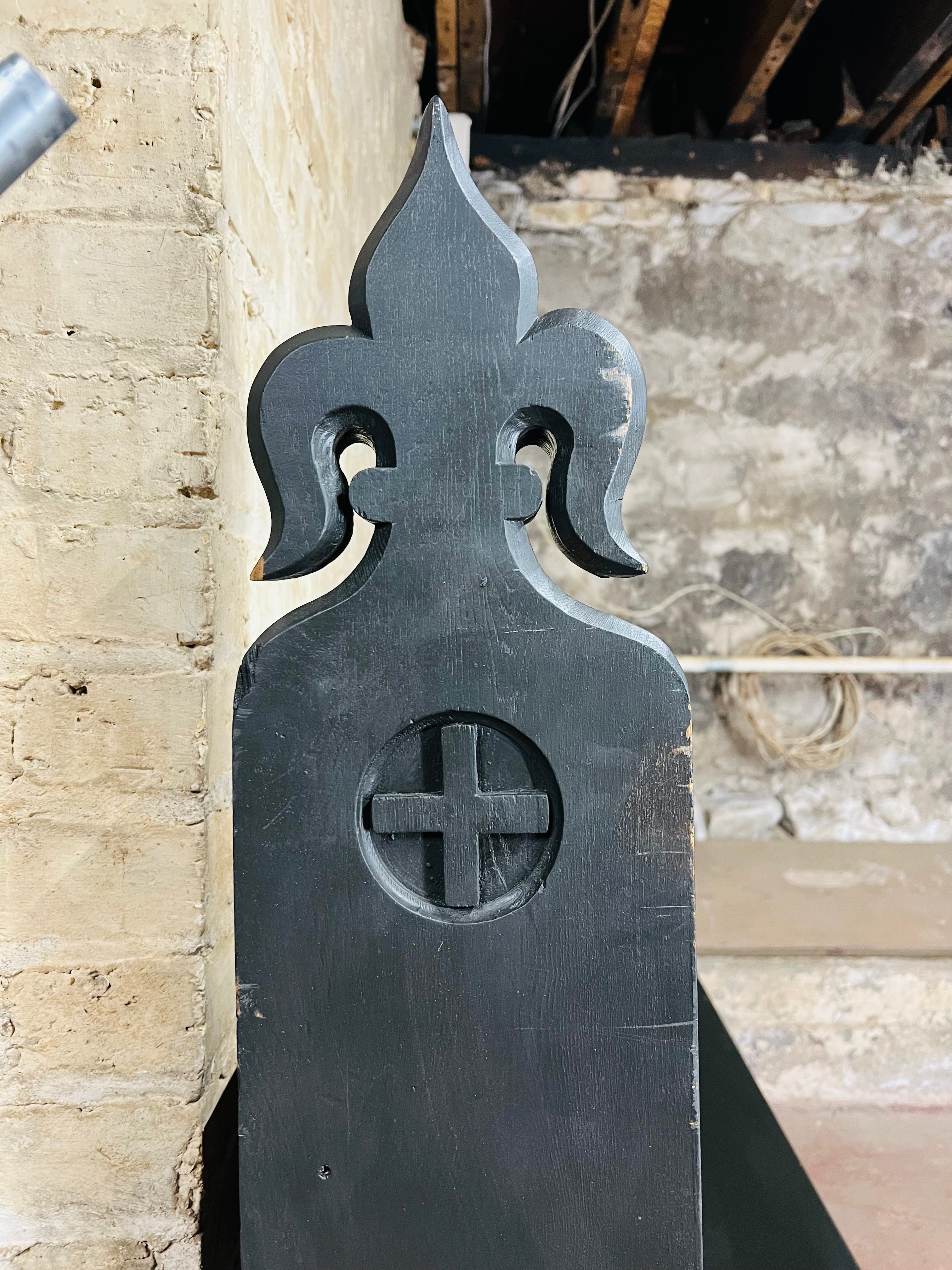 Vintage bench from decorative Church Pew.
