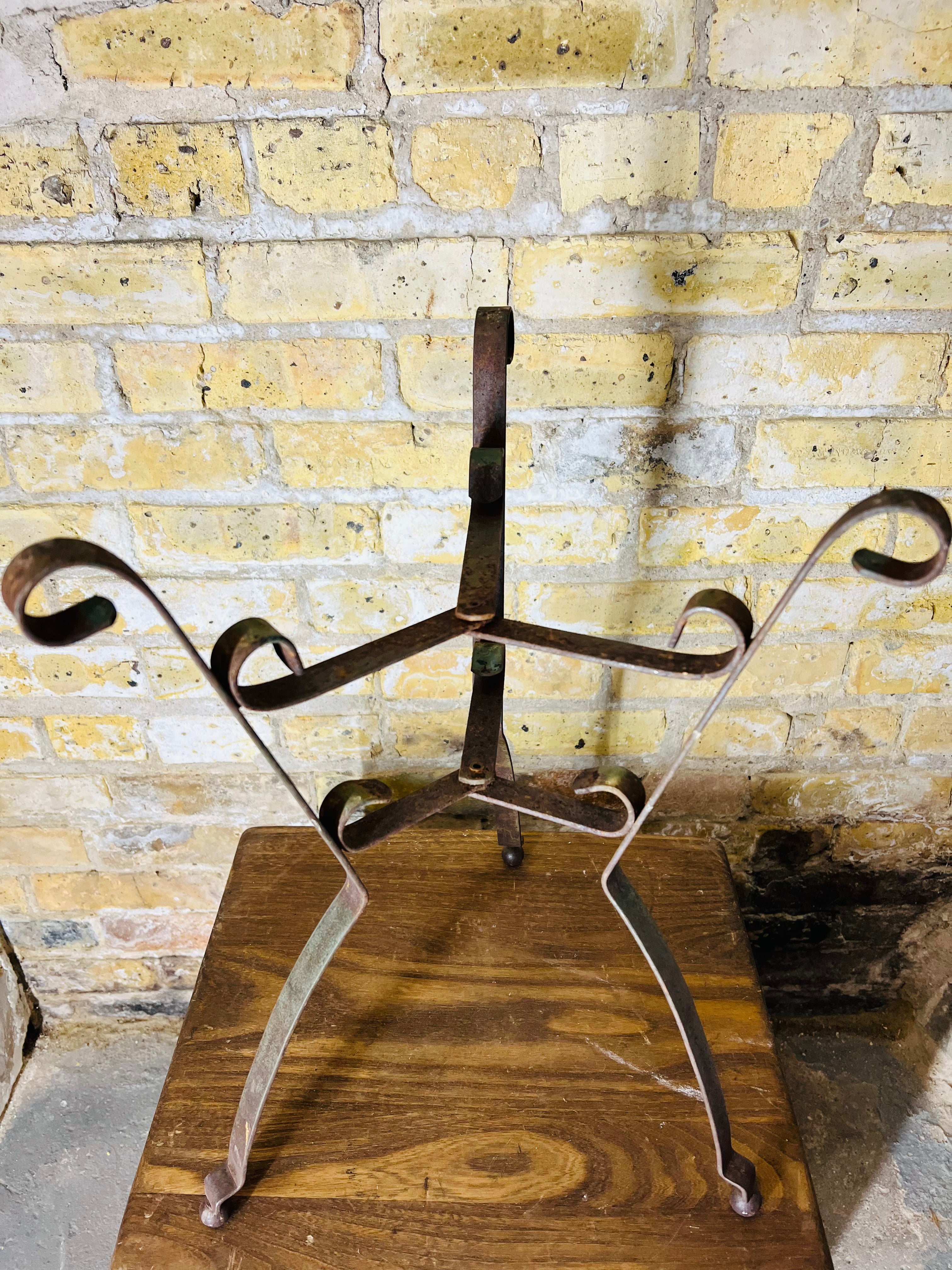 Vintage Wrought Iron Plant Stand
