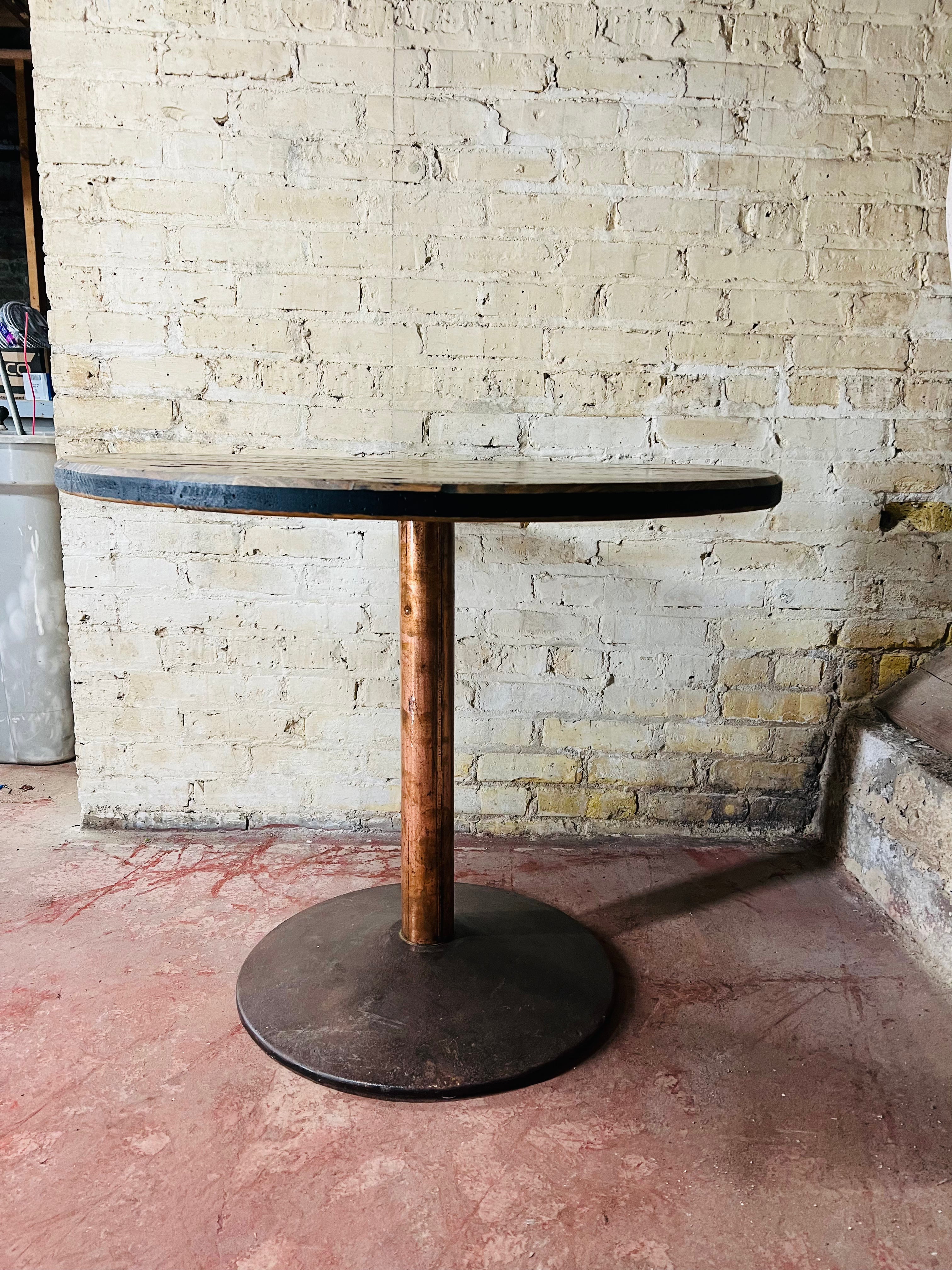 Reclaimed Pedestal Table