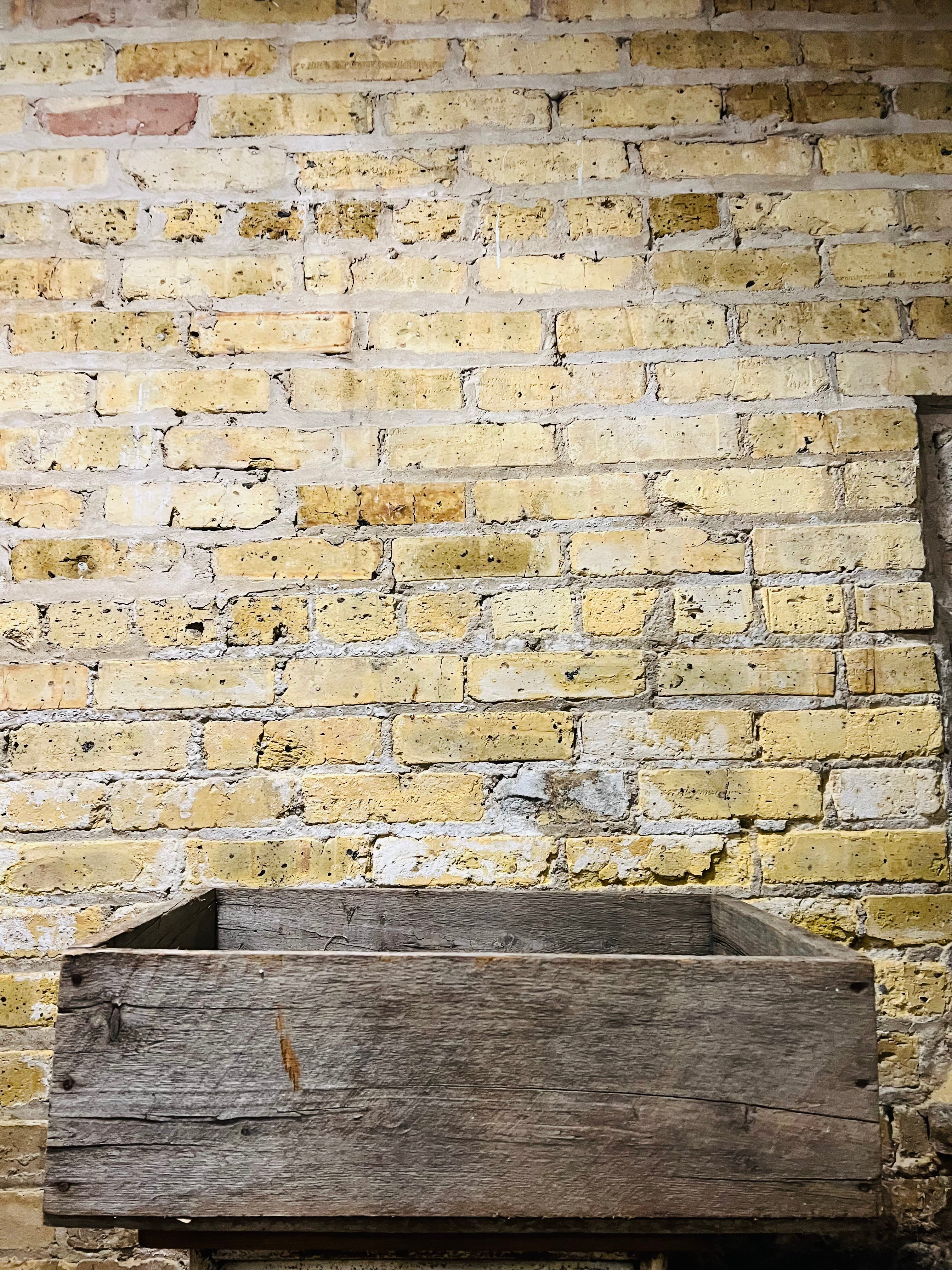 Small vintage wood crate