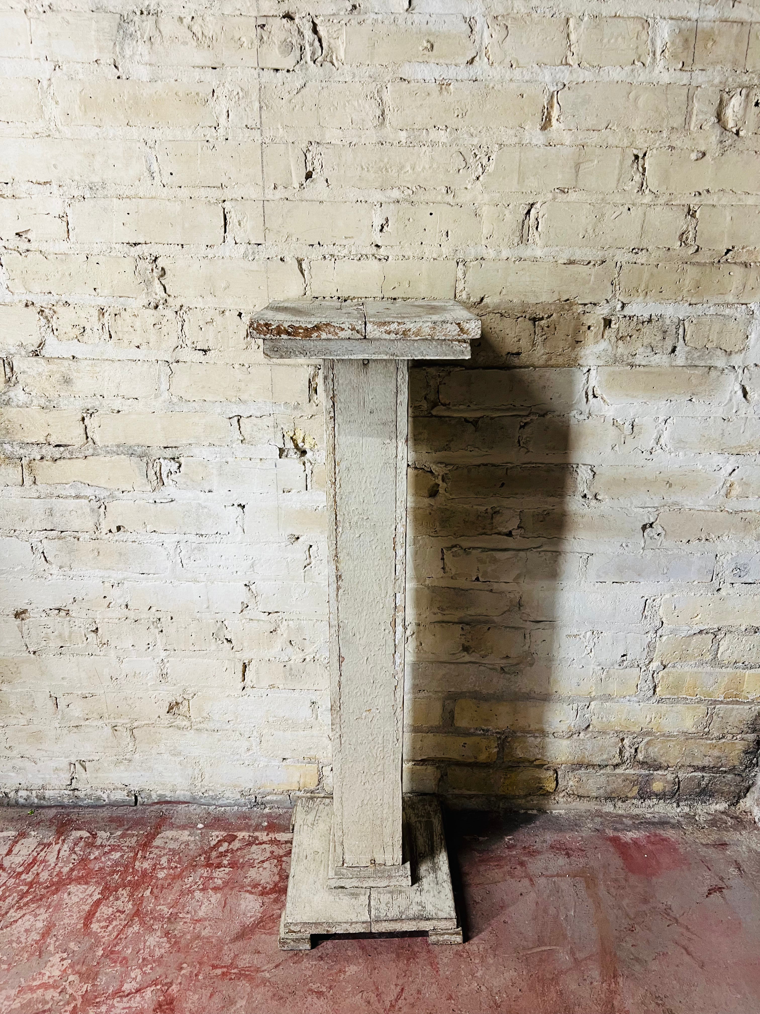 Vintage Cream Plant Stand