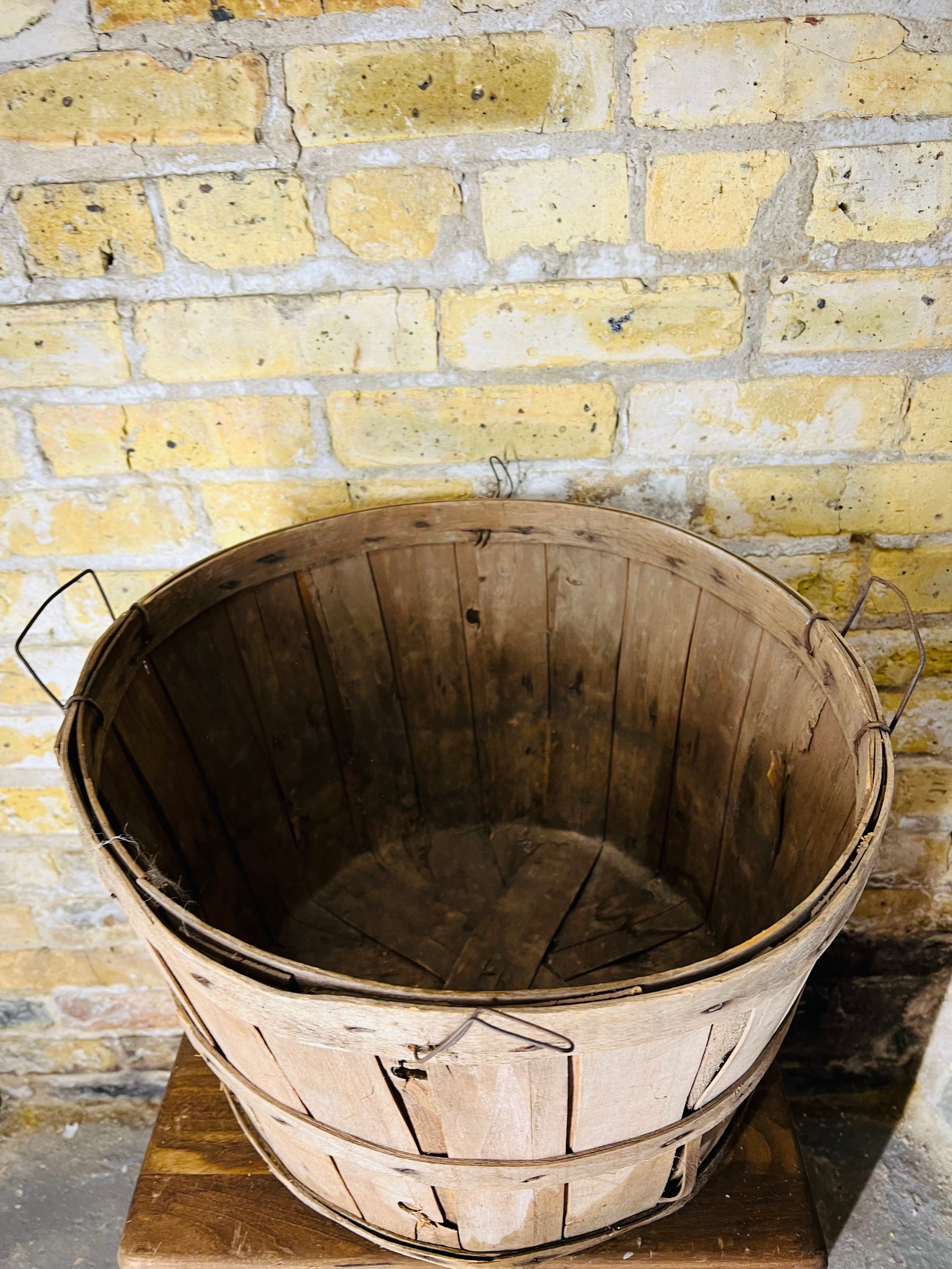 Vintage Orchard Bushel Basket