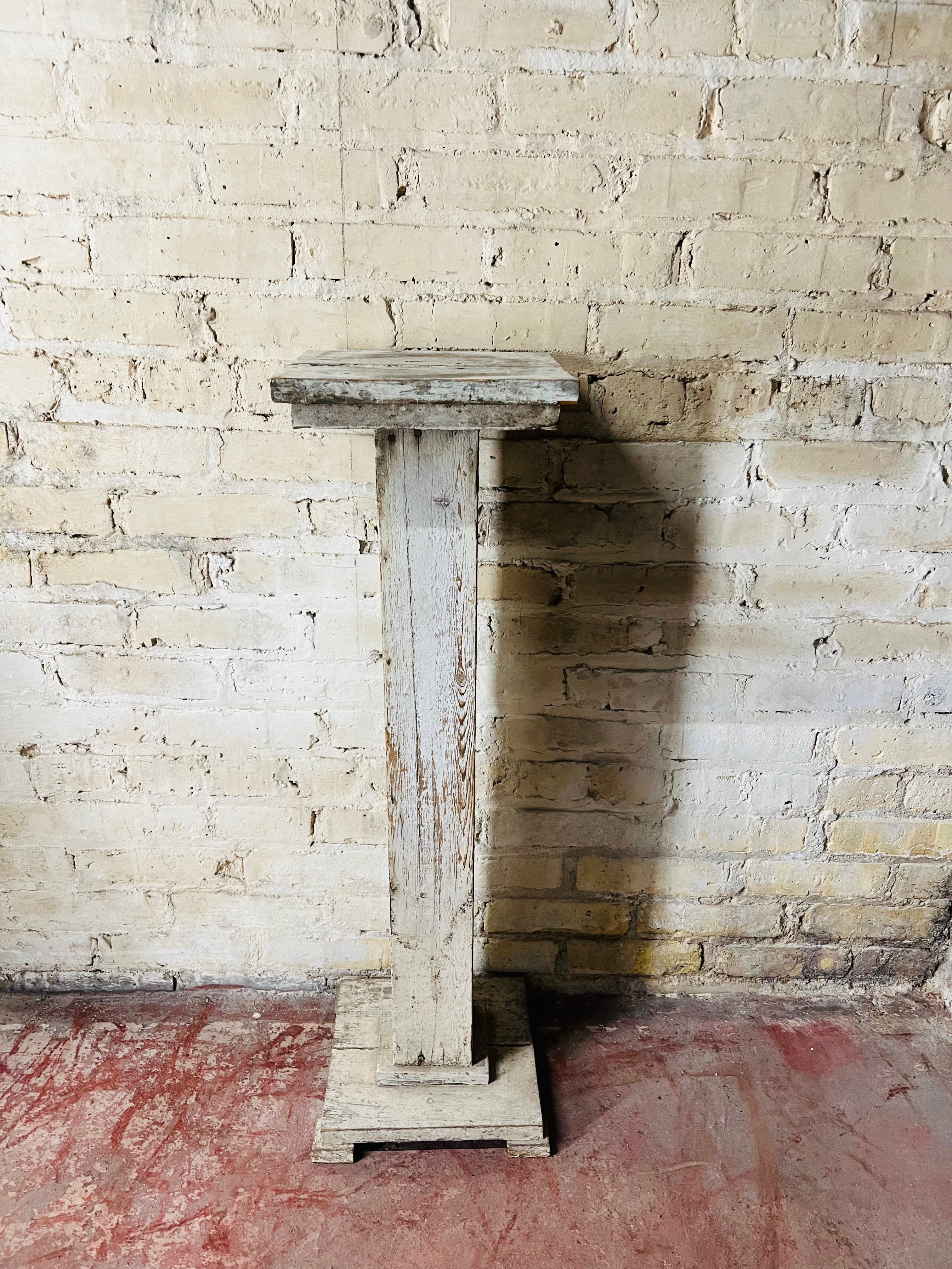 Vintage Cream Plant Stand