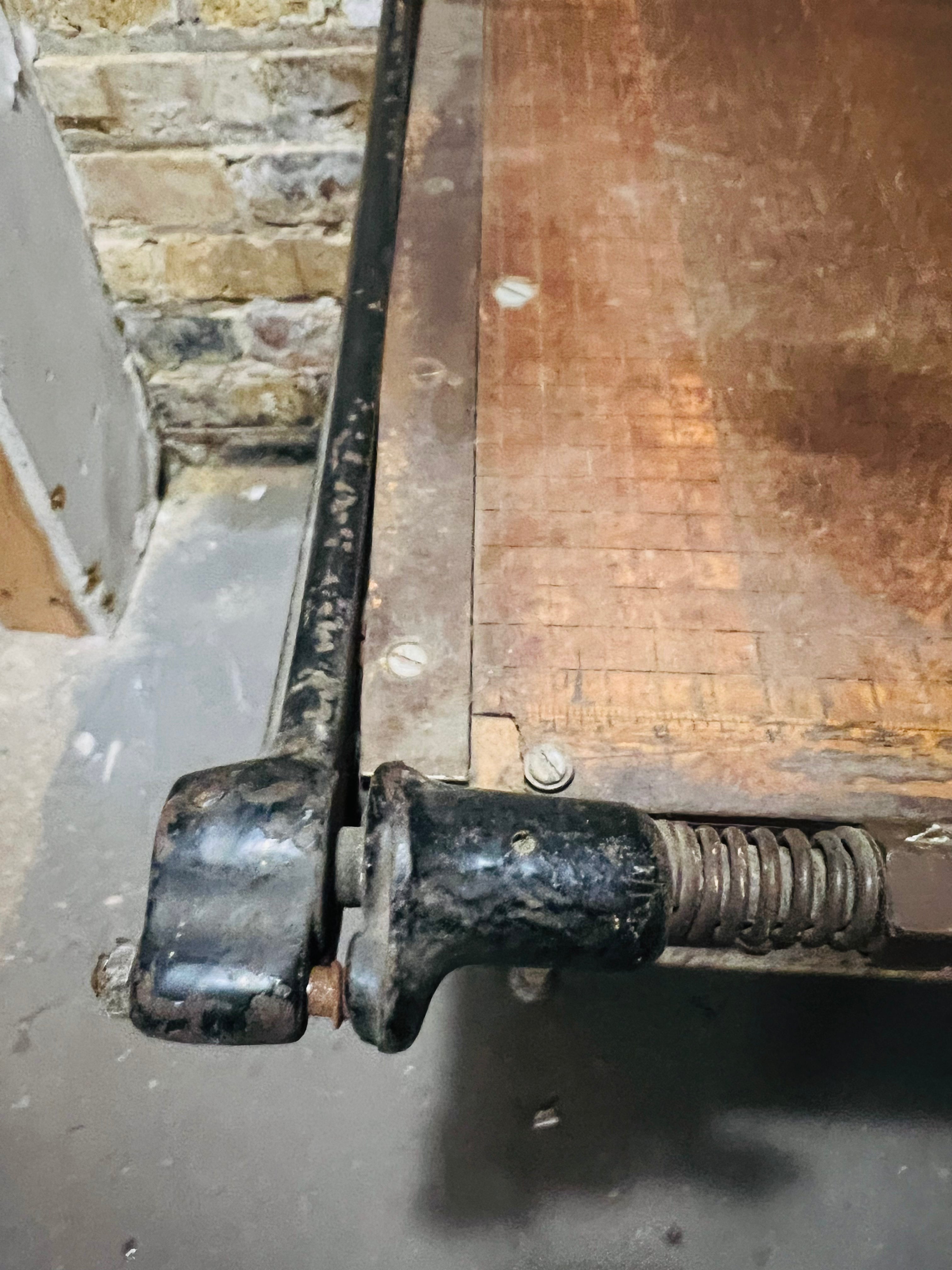 Vintage paper, cutting machine.