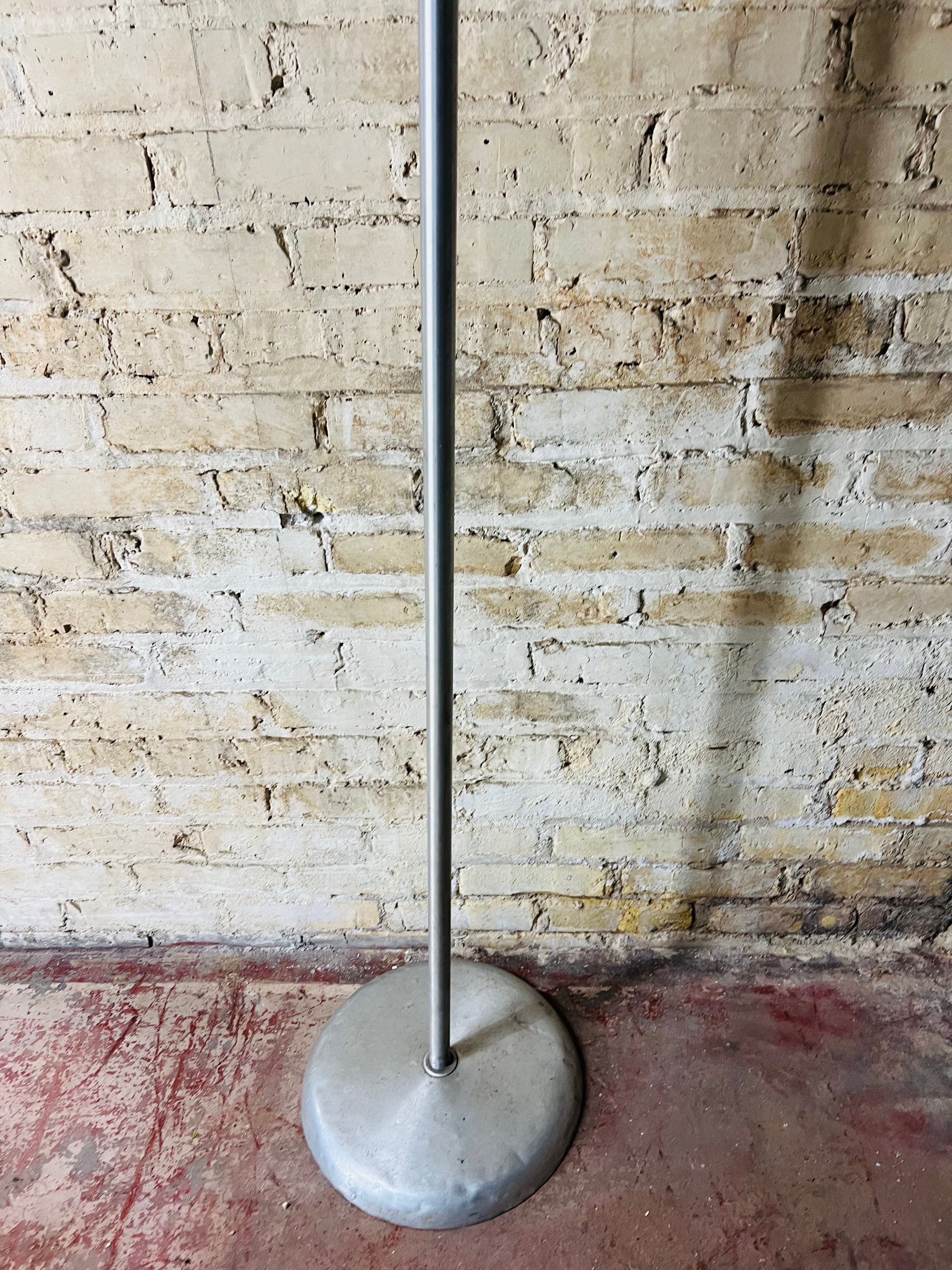 Vintage mid-century stainless steel coat rack.
