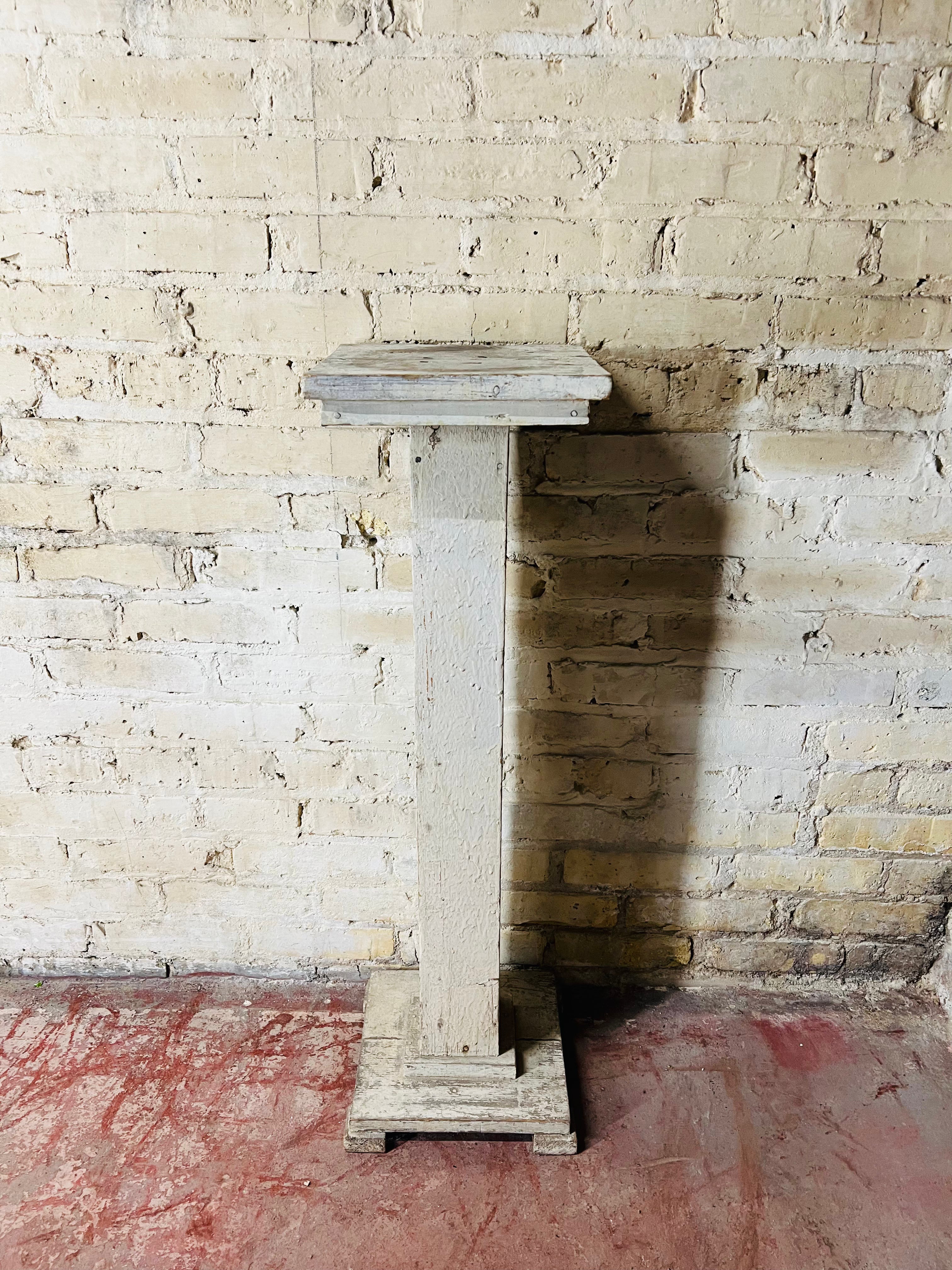 Vintage Cream Plant Stand