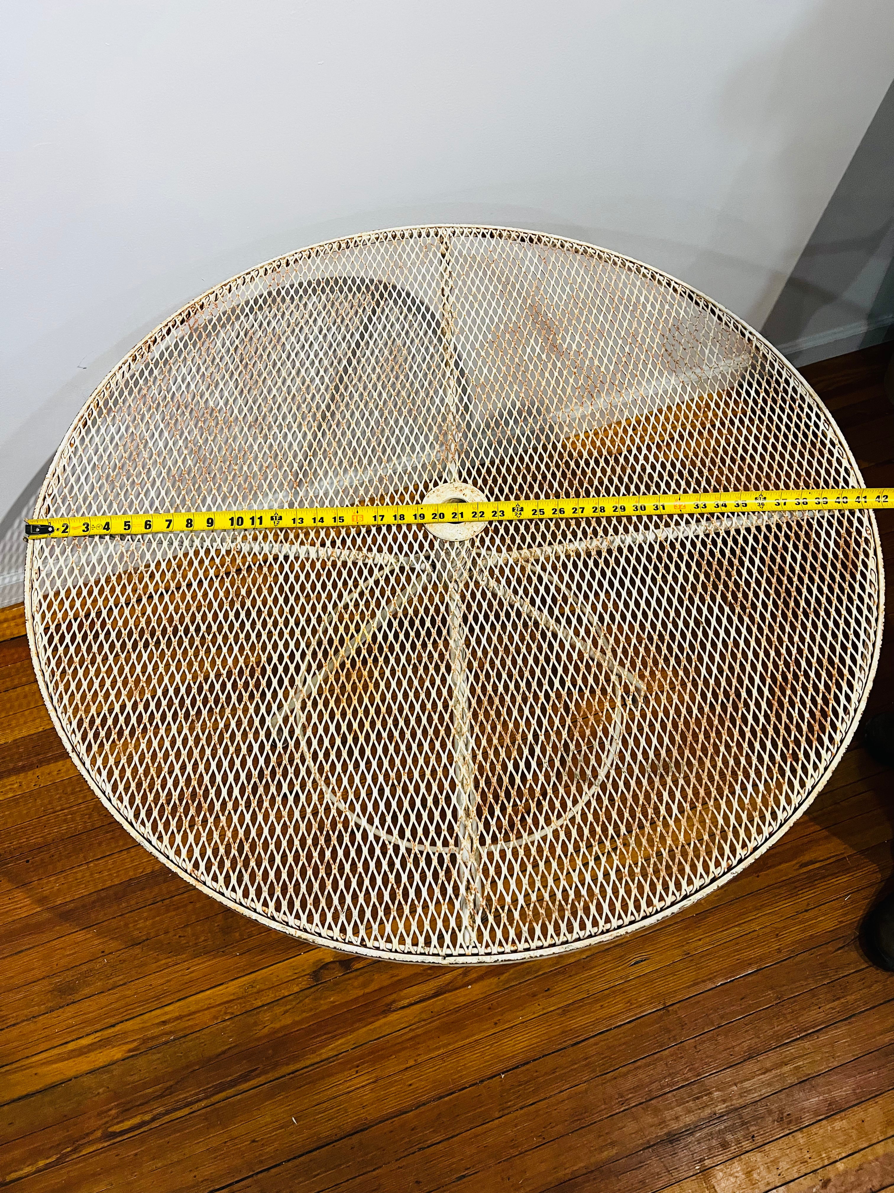 Mid Century Vintage Wrought Iron Table
