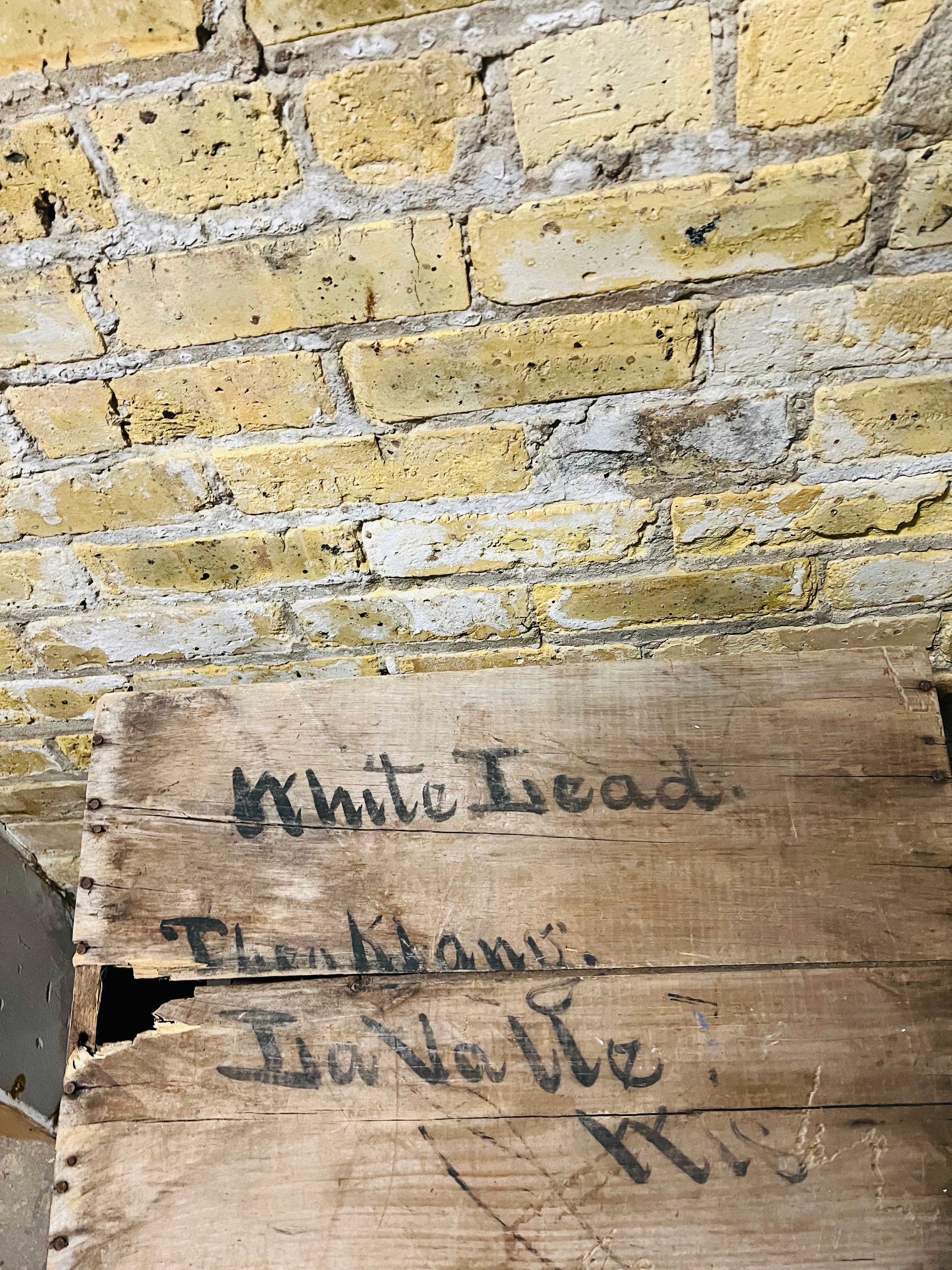 Small vintage wood crate