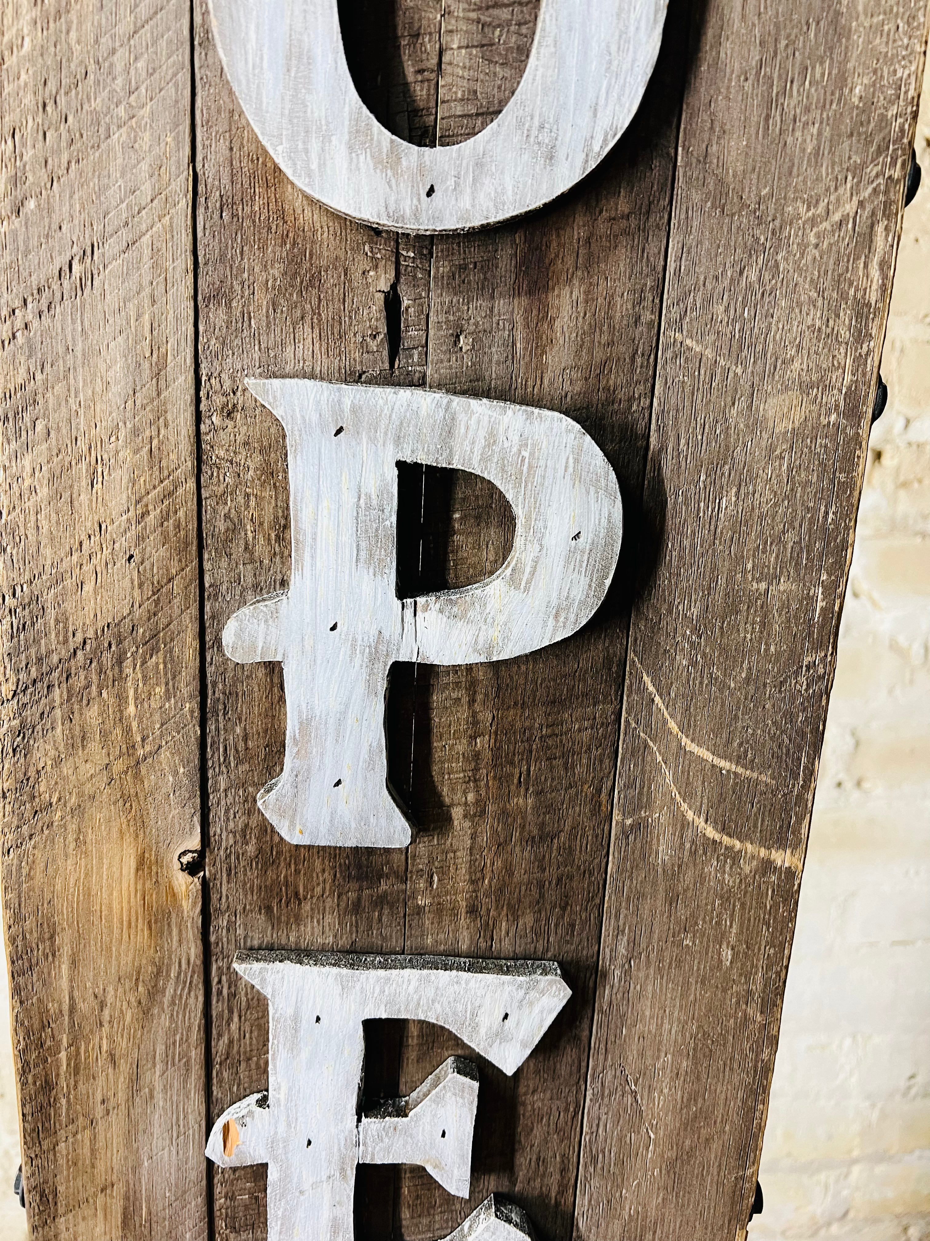 Vintage "Open" Sign