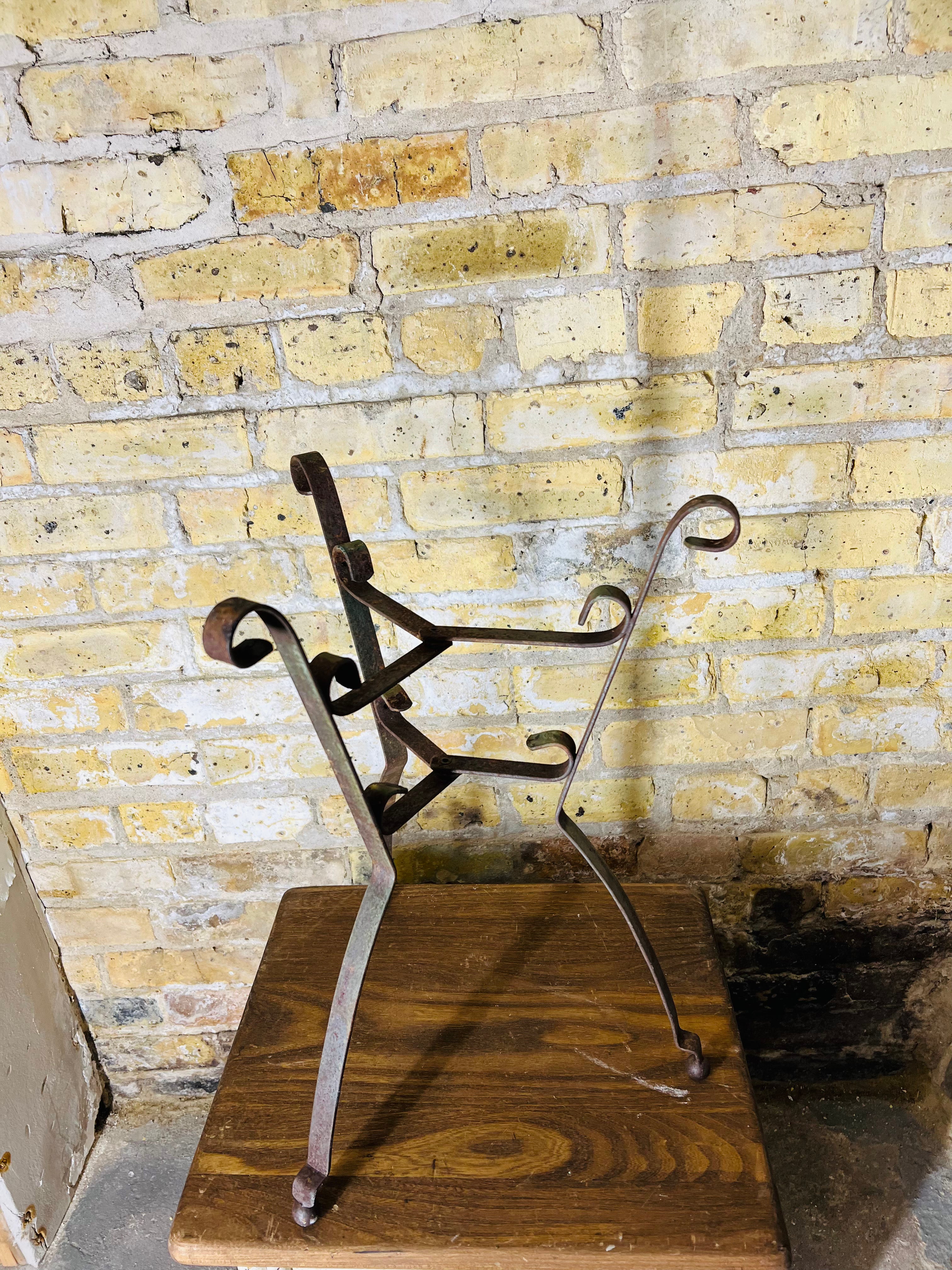 Vintage Wrought Iron Plant Stand