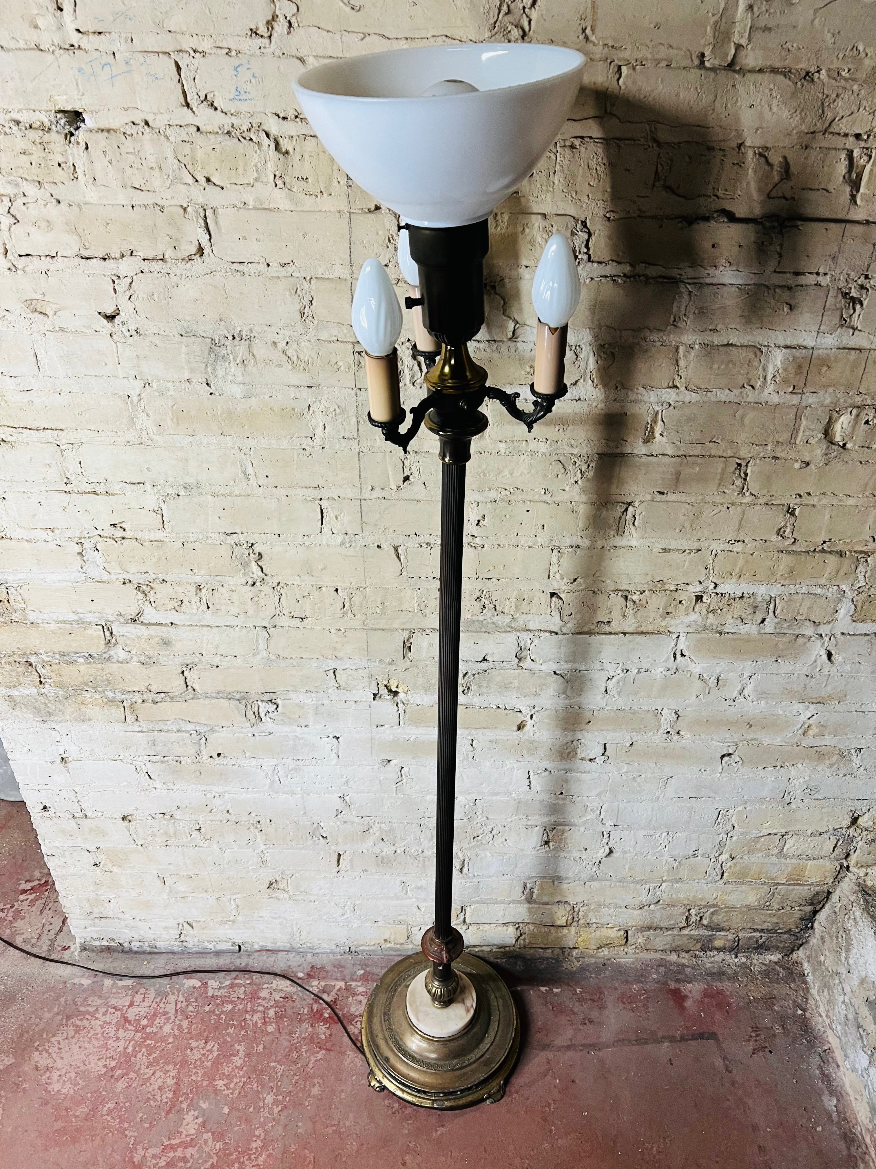 Gilbert Rohde Torchiere Floor Lamp