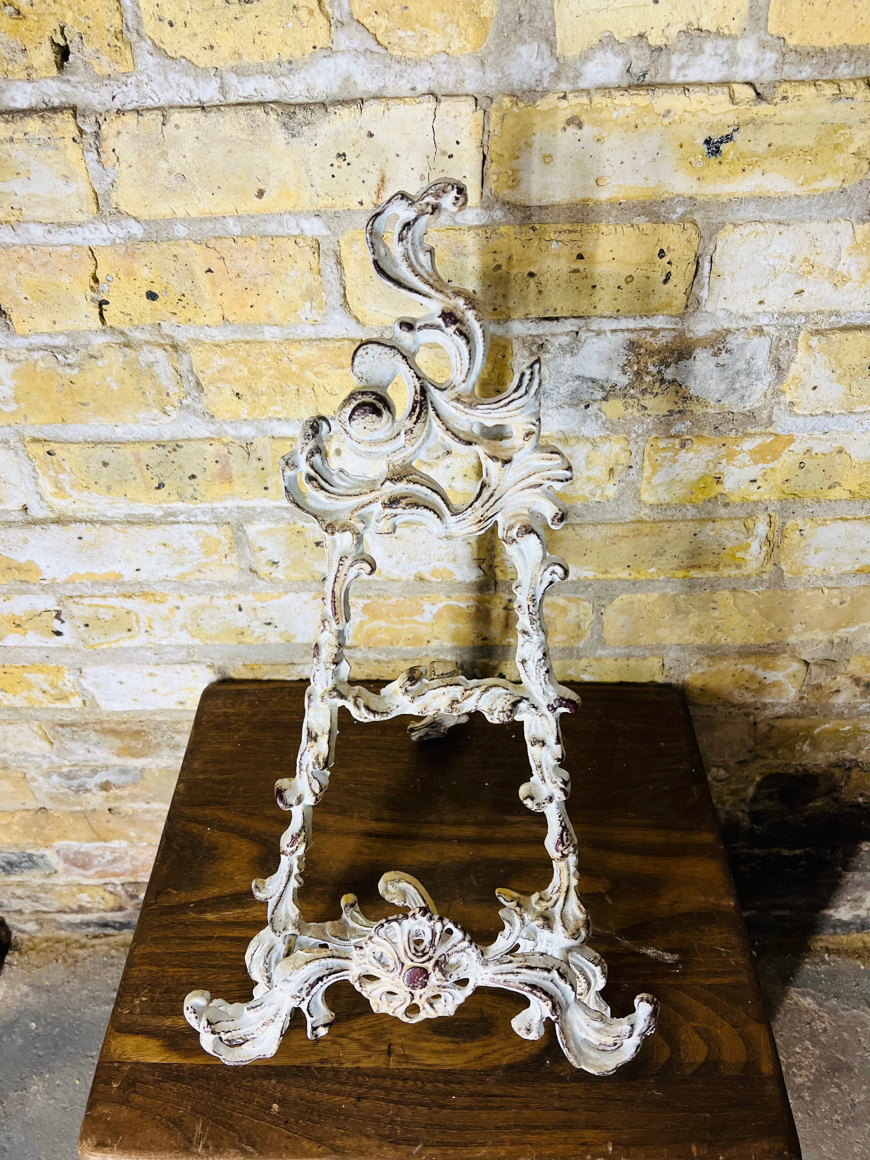 Vintage Cast Iron Picture Frame Holder