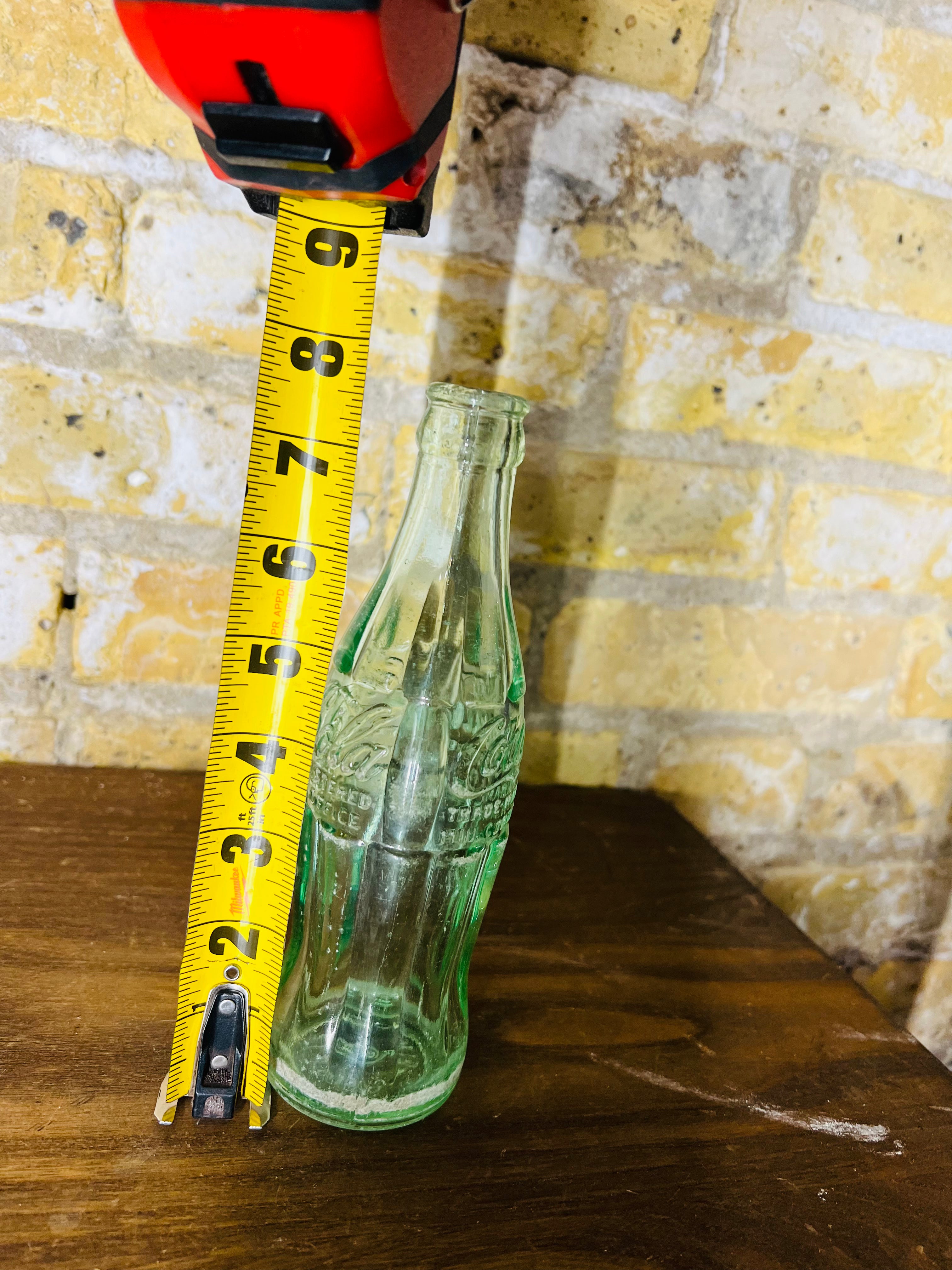 Vintage Coca Cola Green Glass Bottle