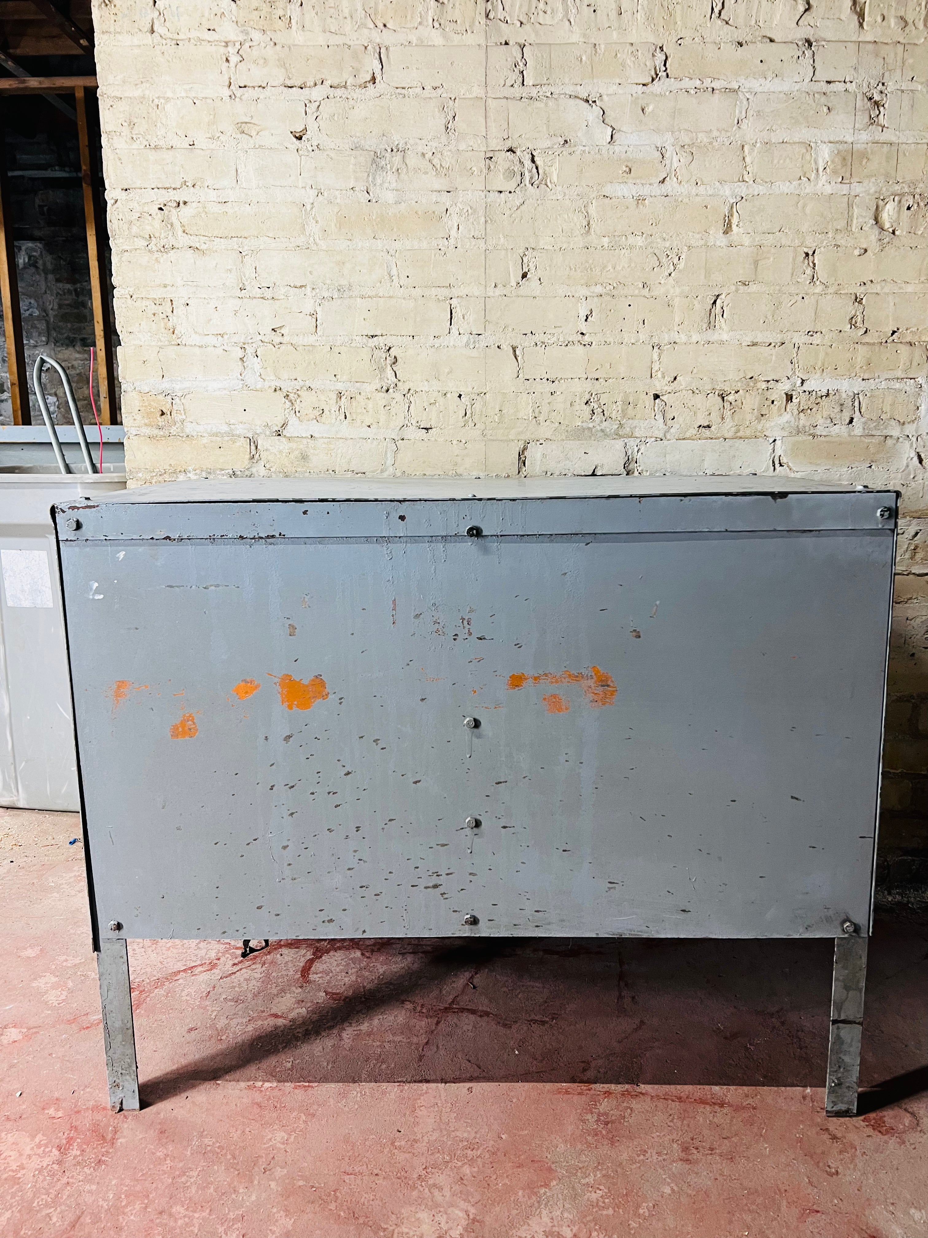 Vintage Metal Tool Storage Cabinet