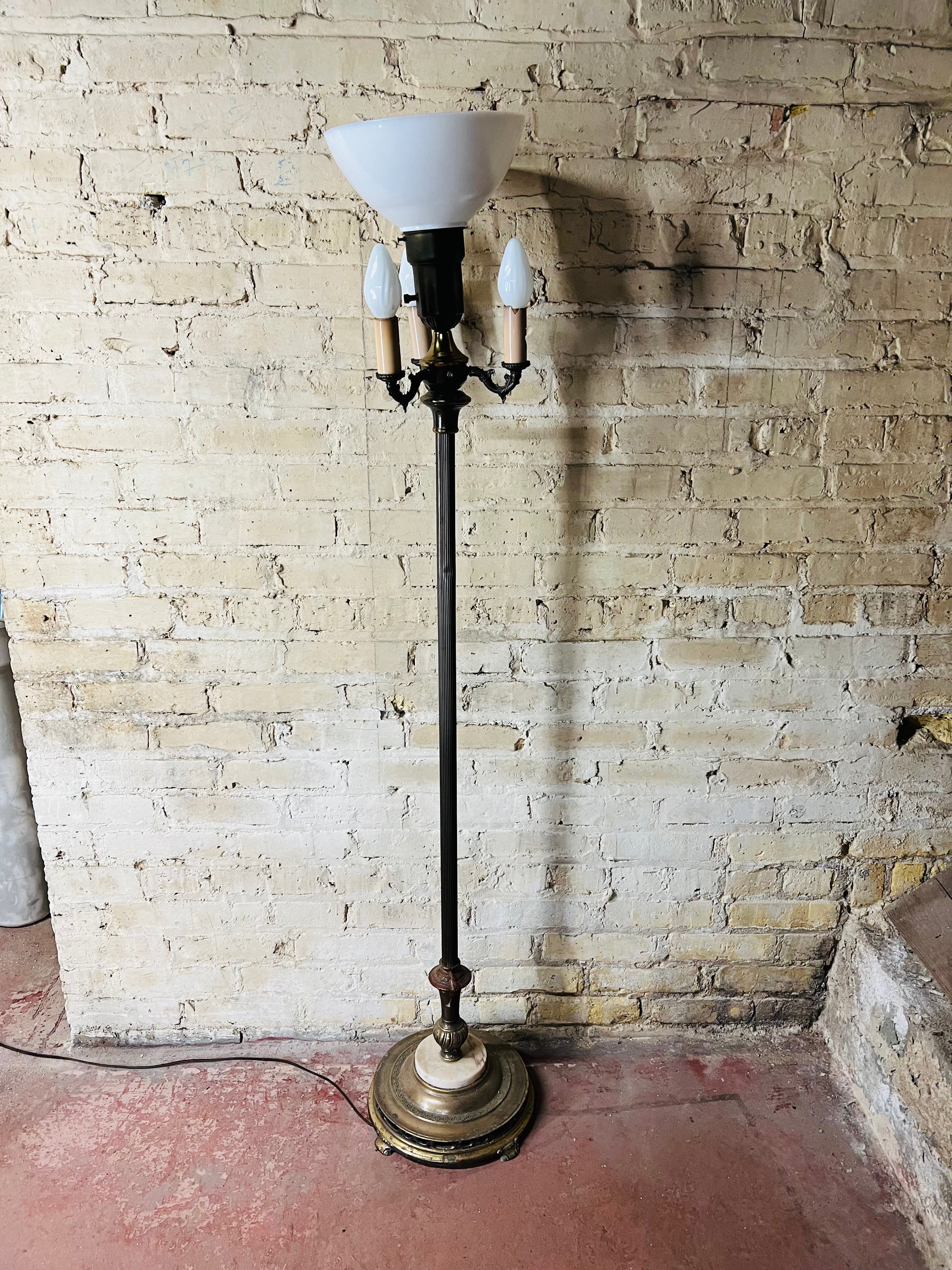 Gilbert Rohde Torchiere Floor Lamp