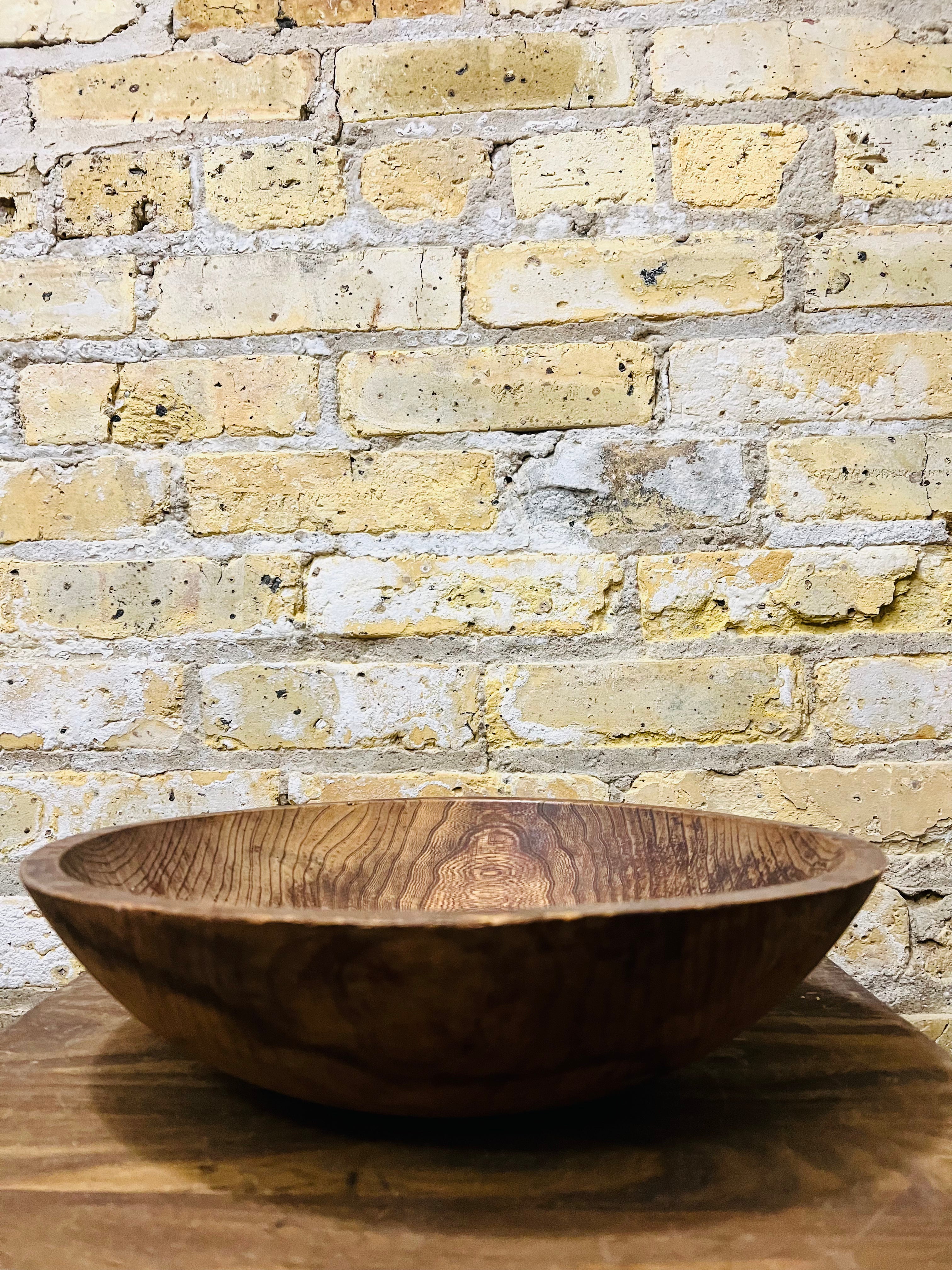 Vintage Solid Wood Bowl