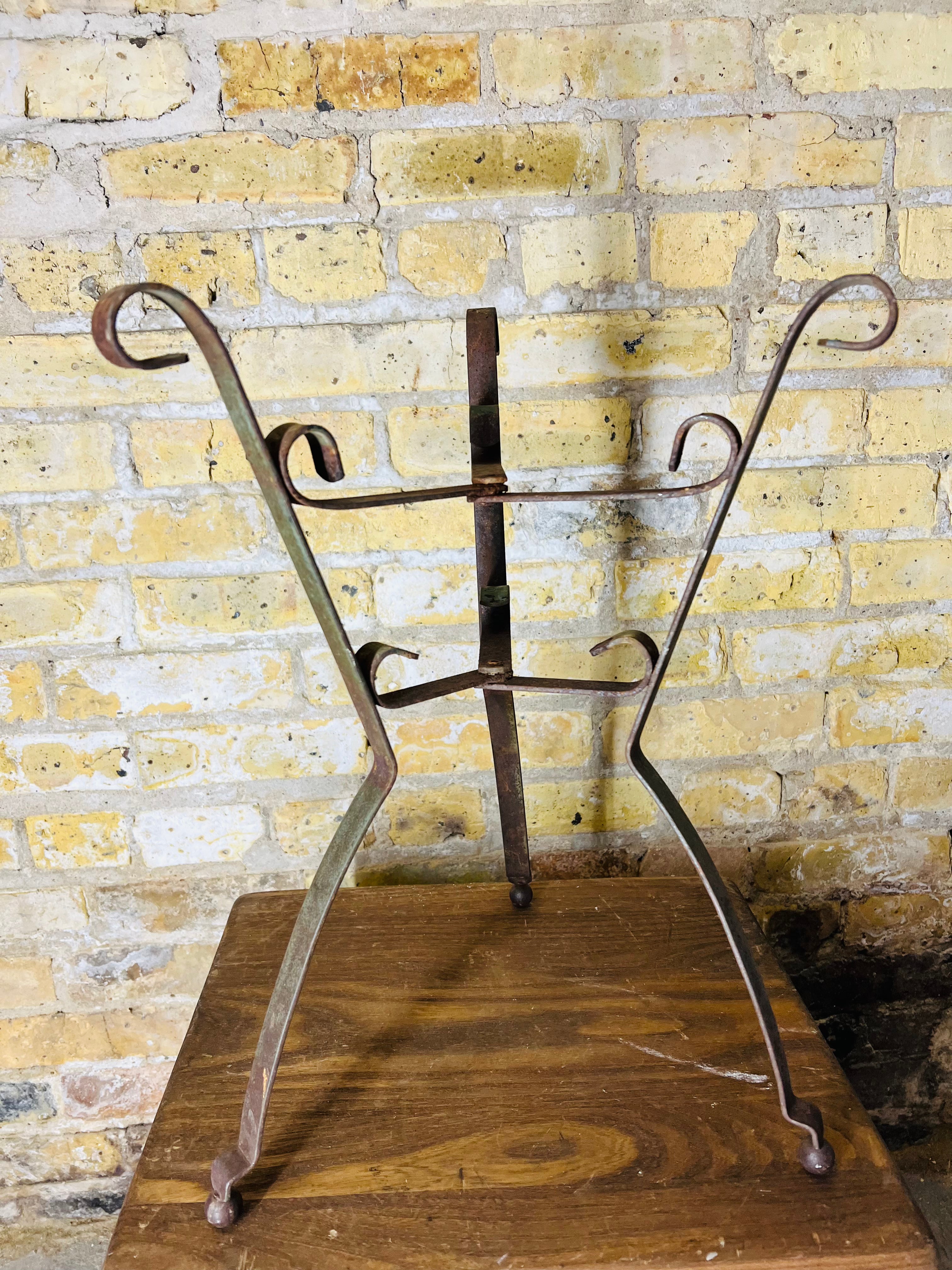 Vintage Wrought Iron Plant Stand