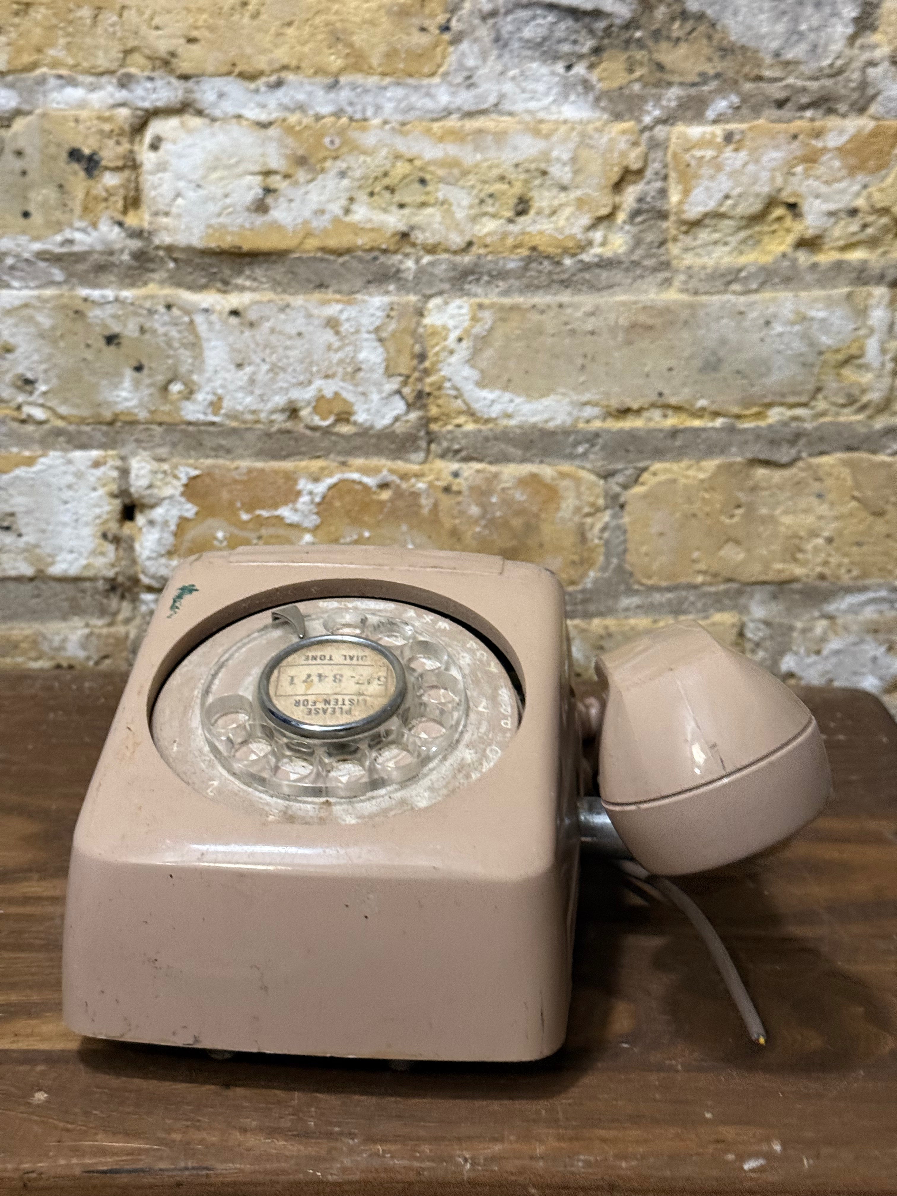 Vintage Electric Rotary Phone - Wall Mount