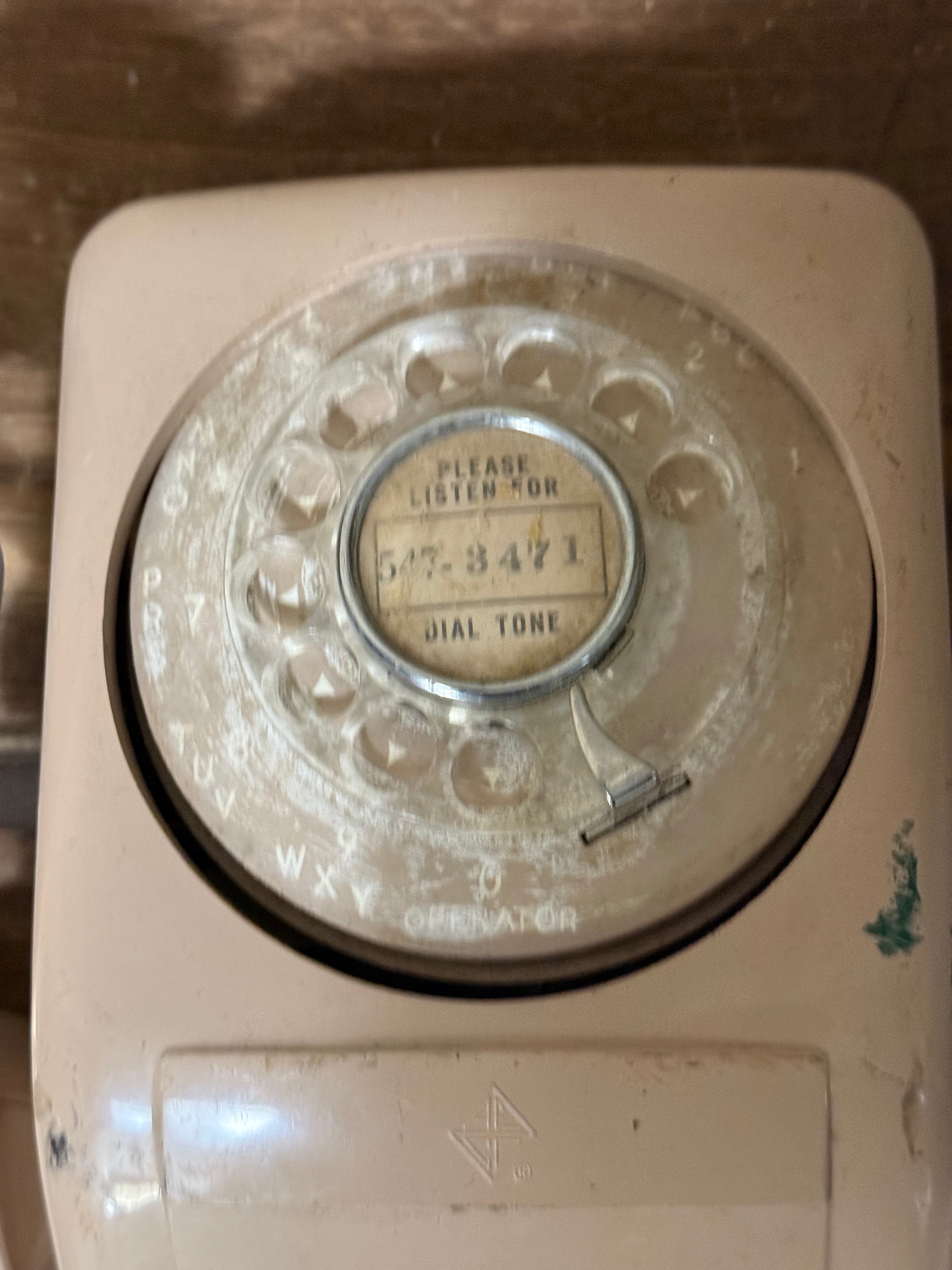 Vintage Electric Rotary Phone - Wall Mount