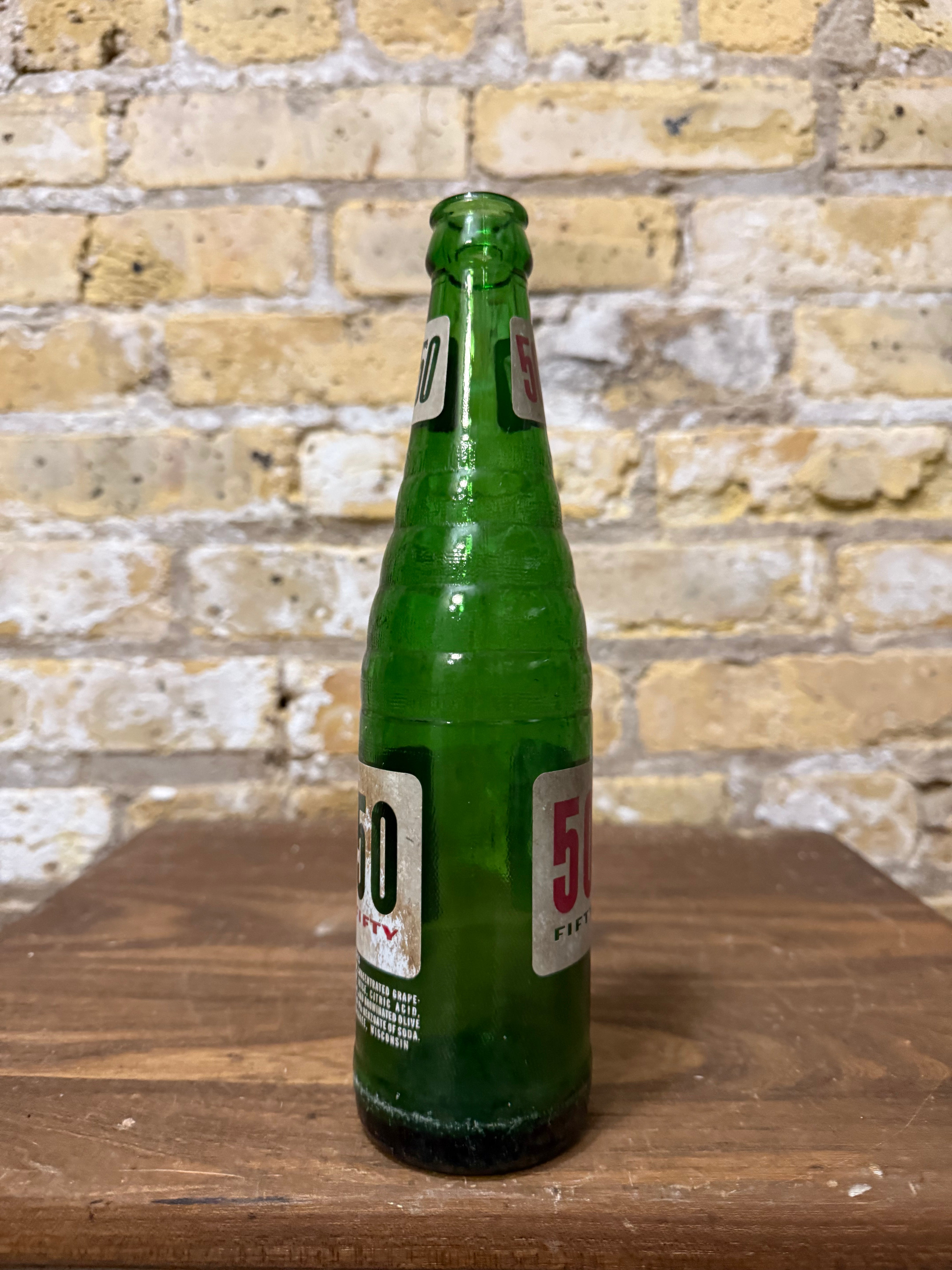 Canfields 50/50 Soda Bottle 1963