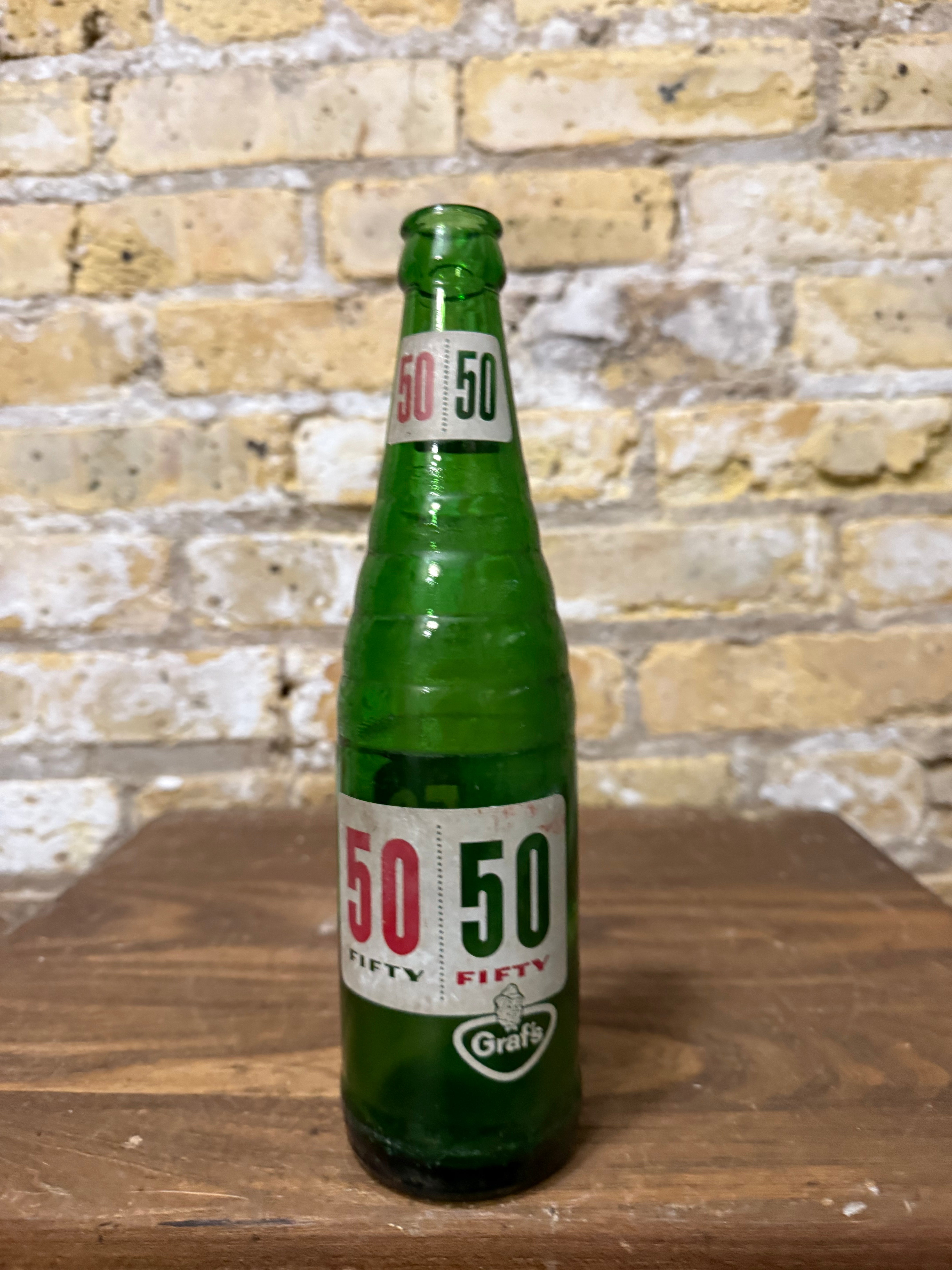 Canfields 50/50 Soda Bottle 1963