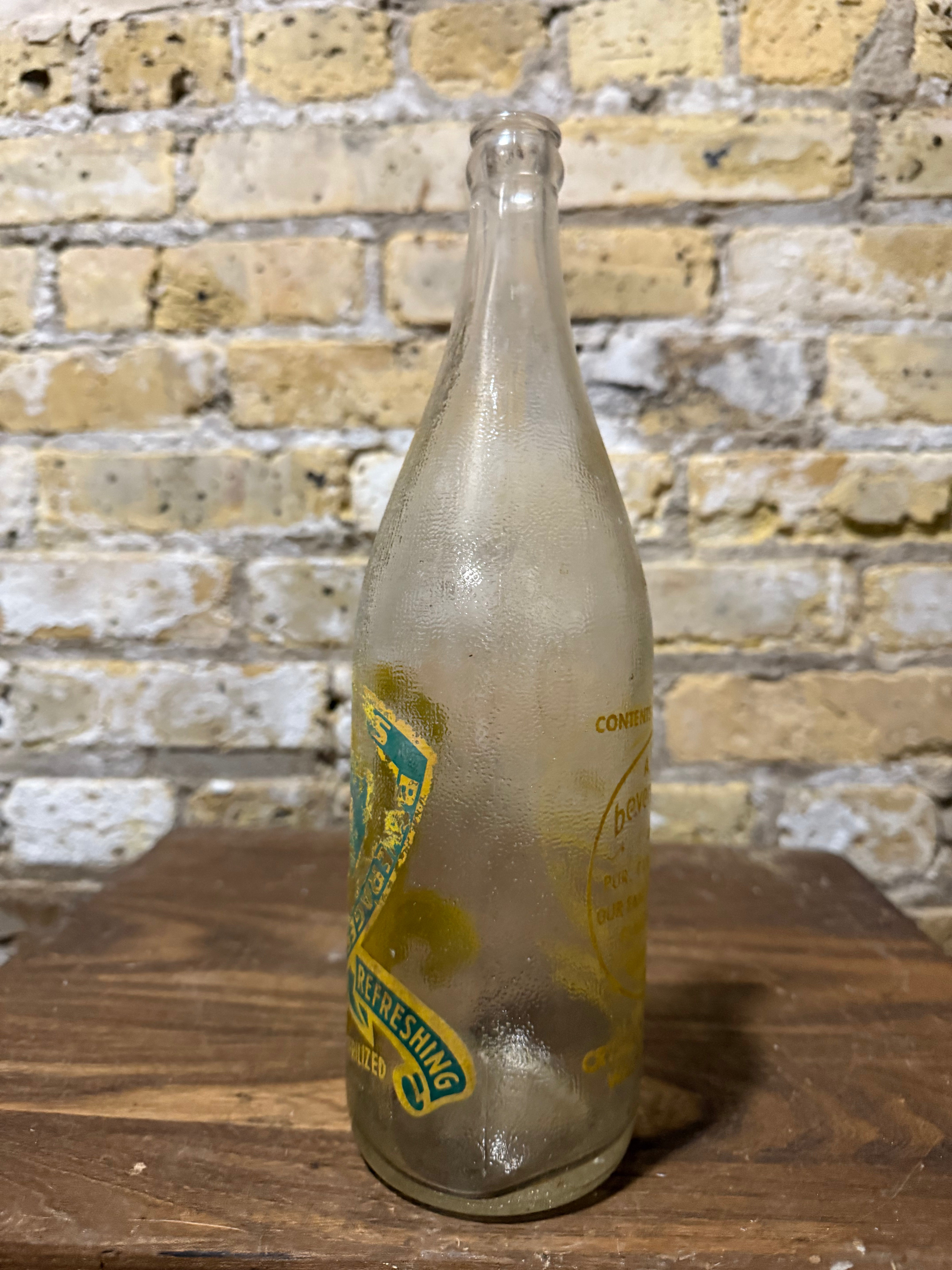 Vintage Crystal Springs Glass Bottle