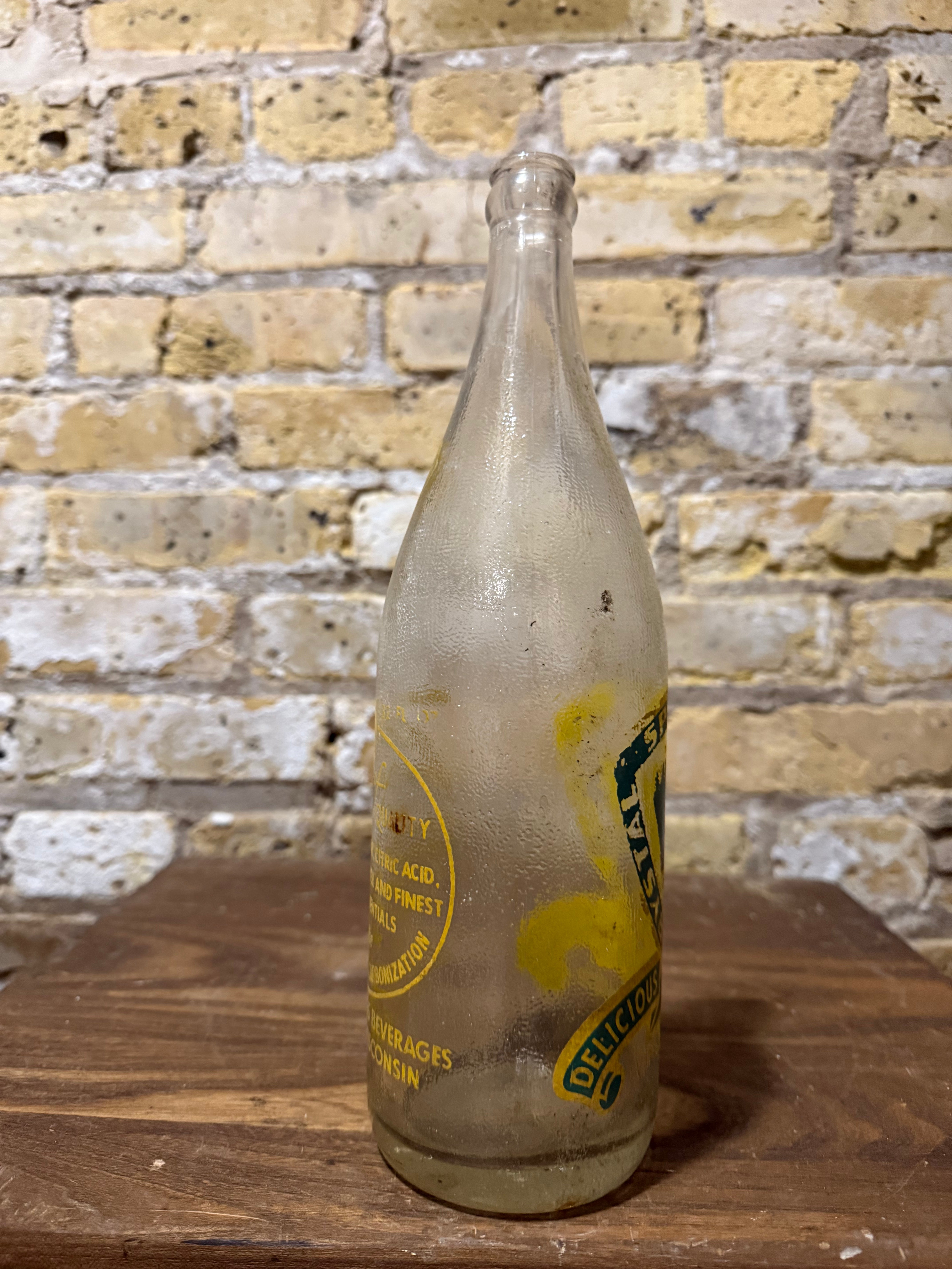 Vintage Crystal Springs Glass Bottle
