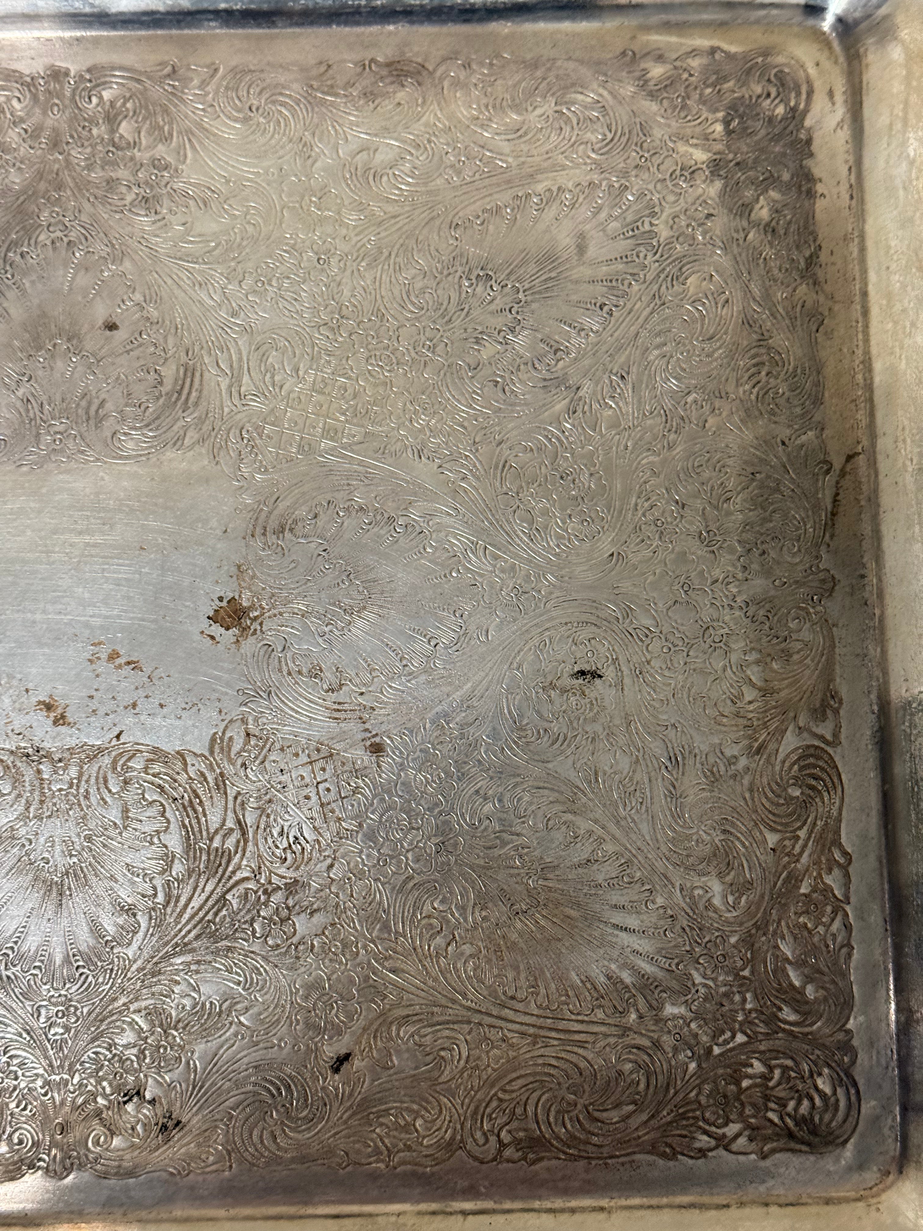 Antique Silver Tray