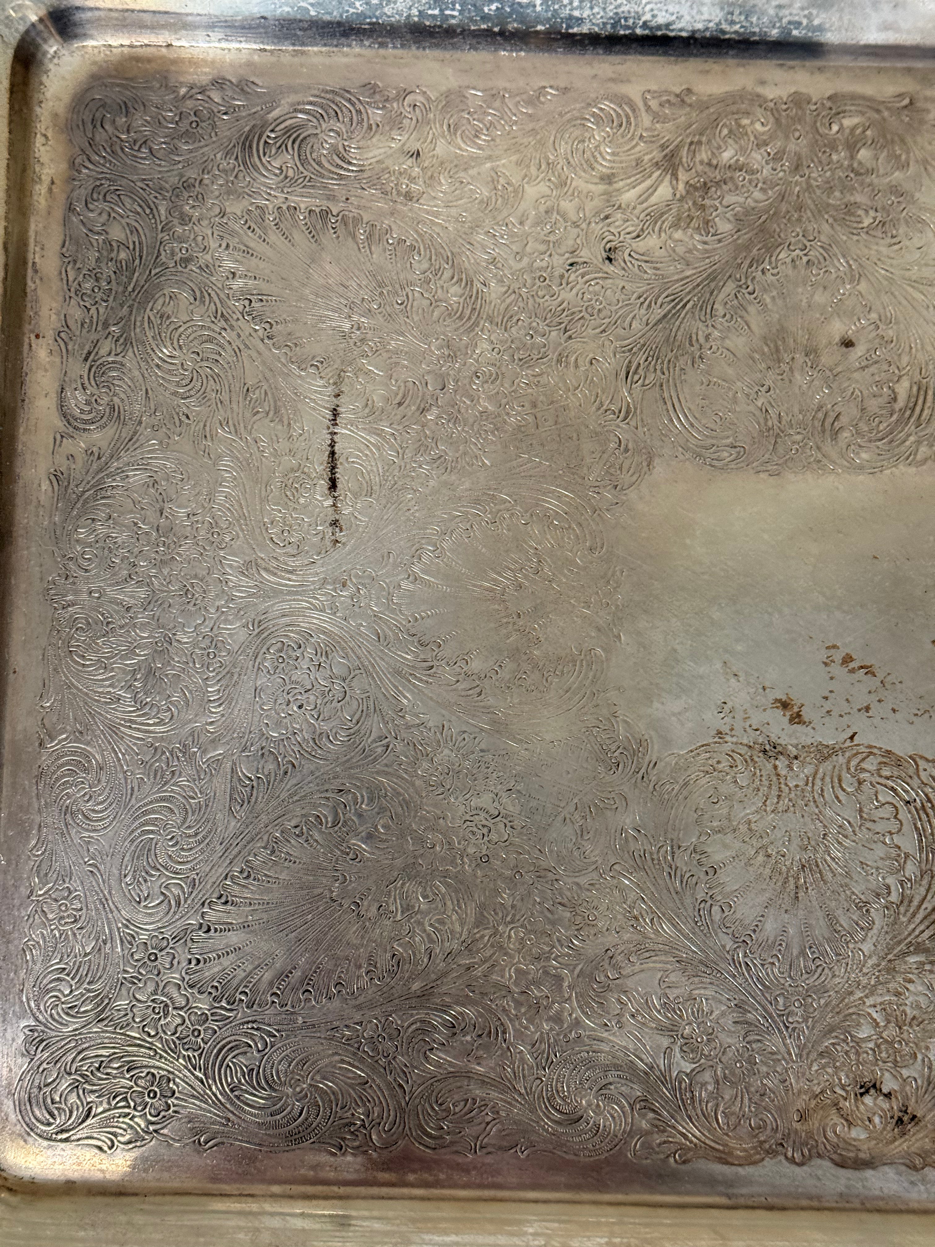 Antique Silver Tray
