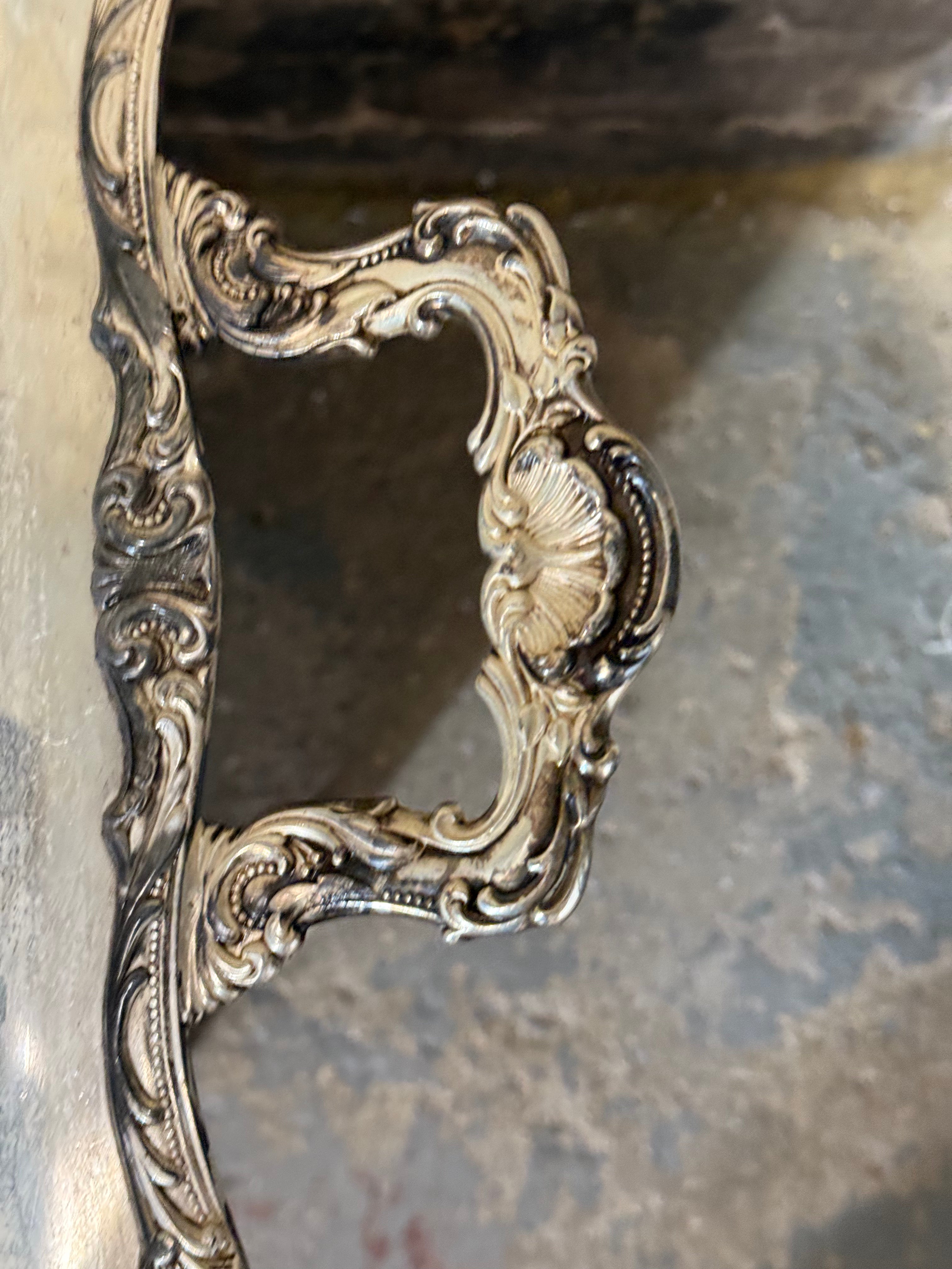 Antique Silver Tray